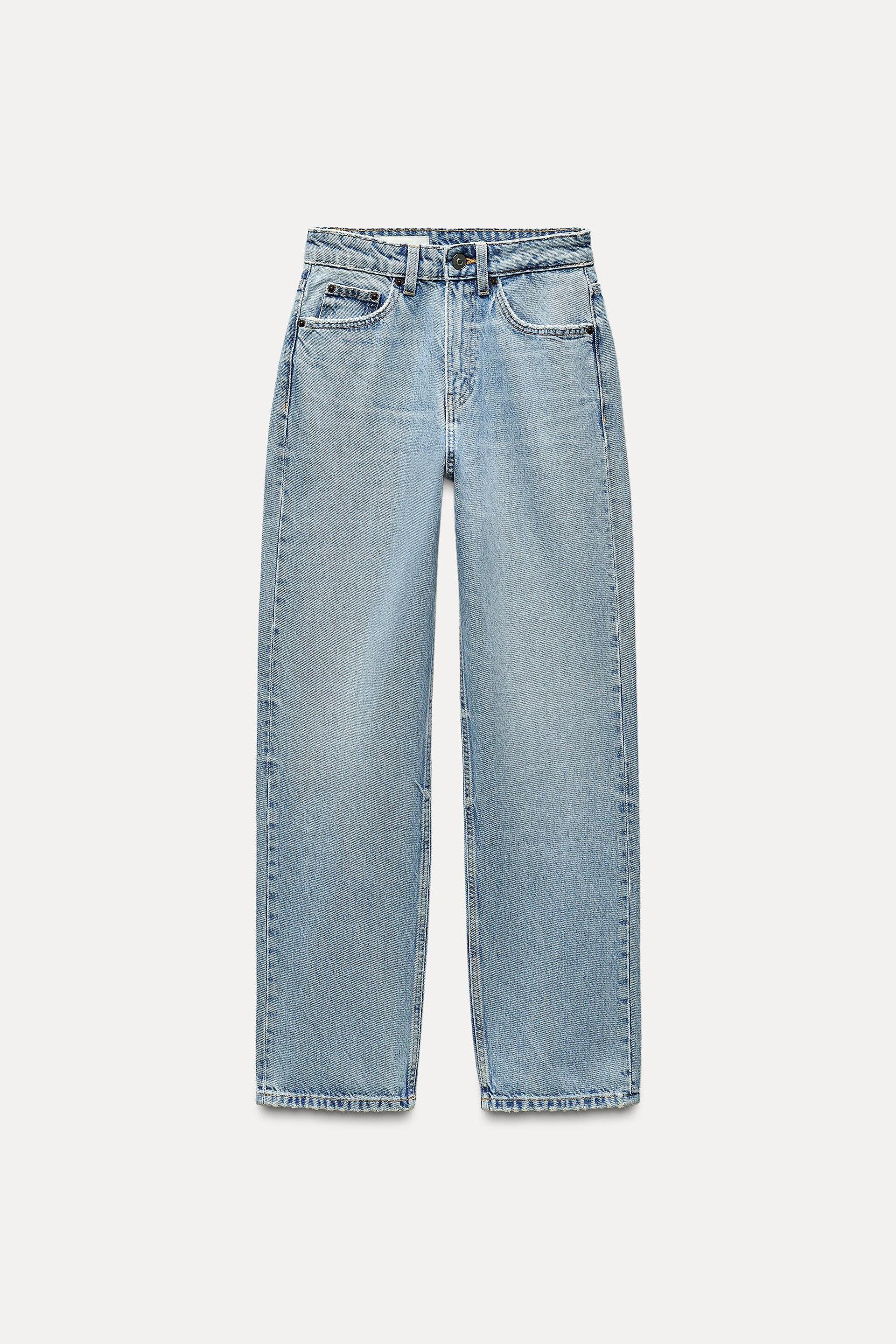 HIGH-WAISTED TRF MOM FIT JEANS by ZARA