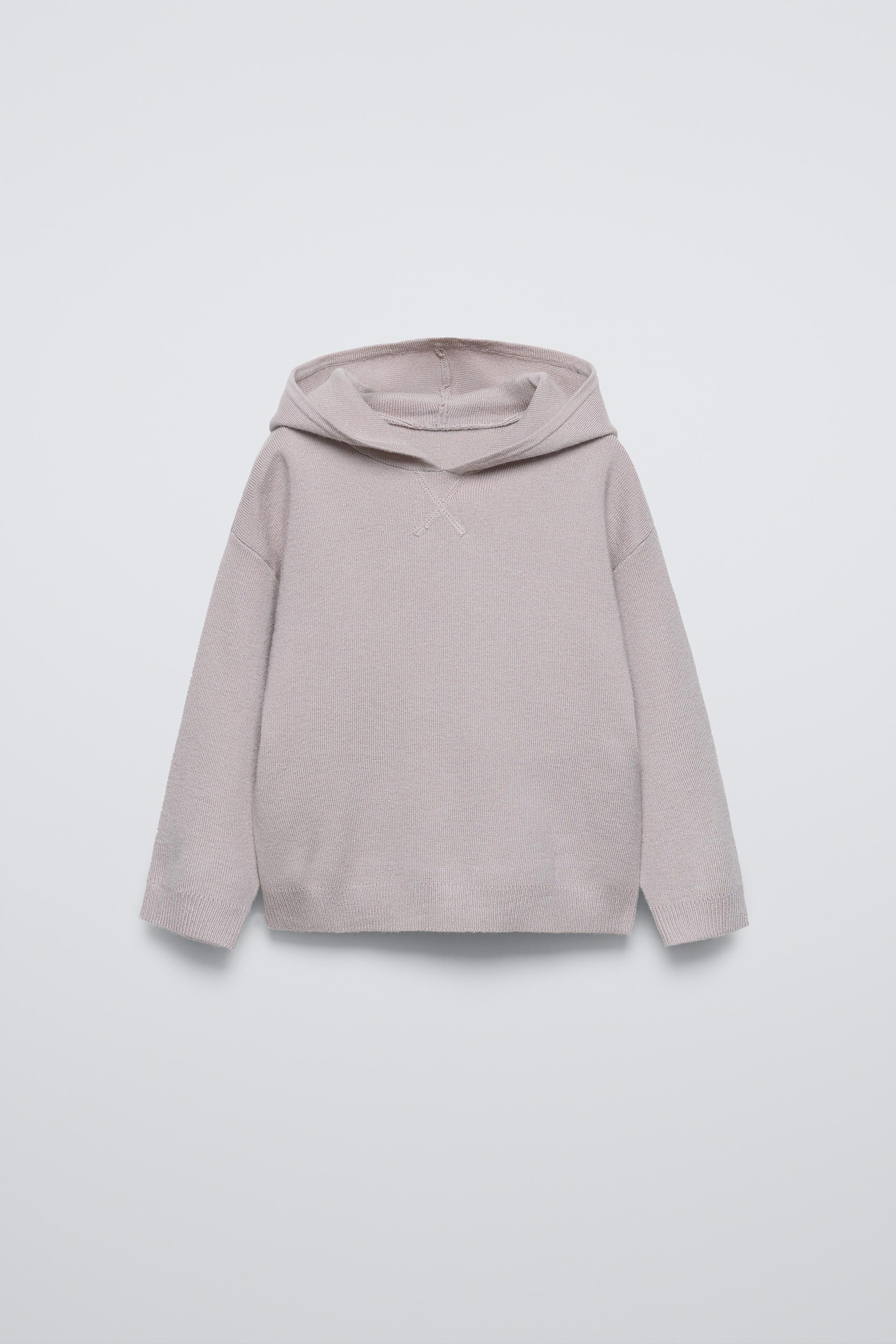 HOODED KNIT SWEAT-SHIRT by ZARA