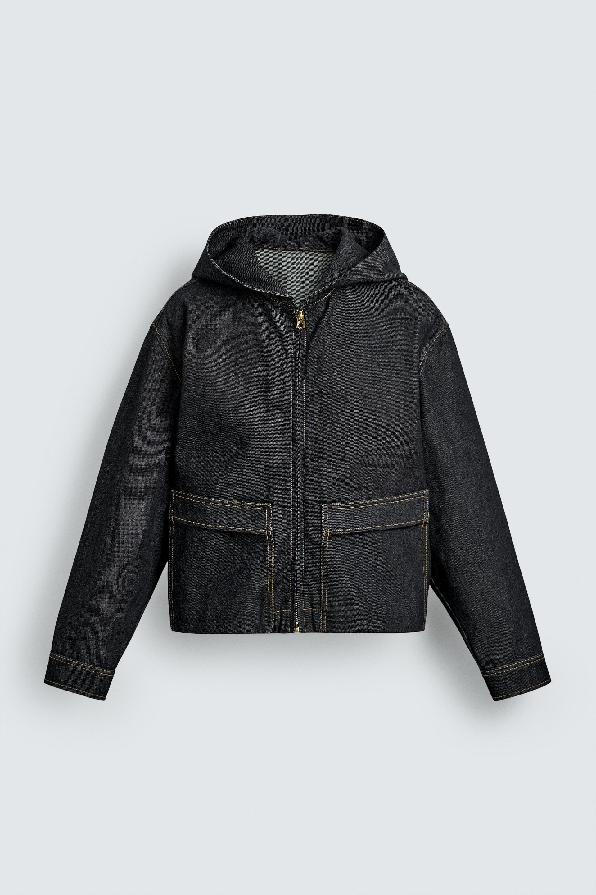 HOODIE DENIM JACKET by ZARA