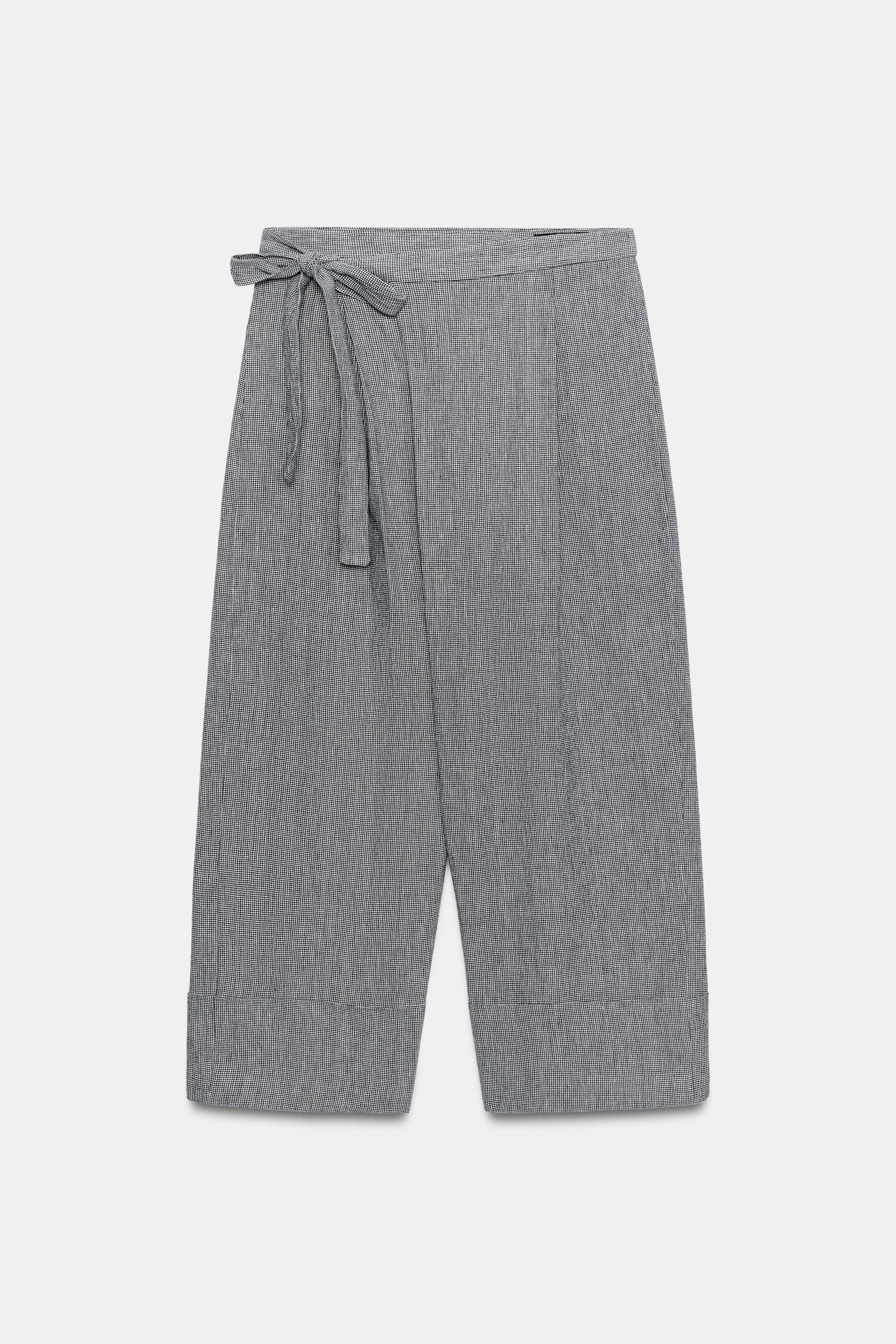 HOUNDSTOOTH WRAP PANTS ZW COLLECTION by ZARA