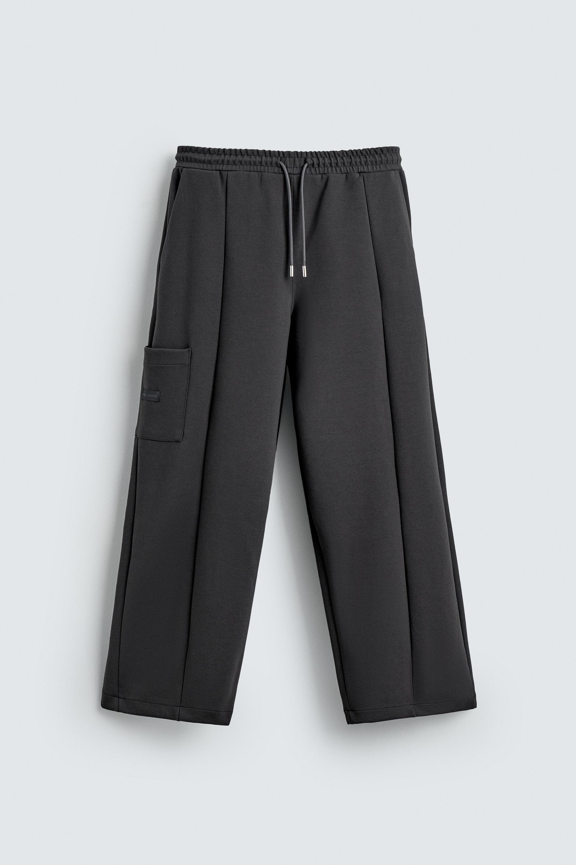 INTERLOCK CARGO JOGGER PANTS by ZARA
