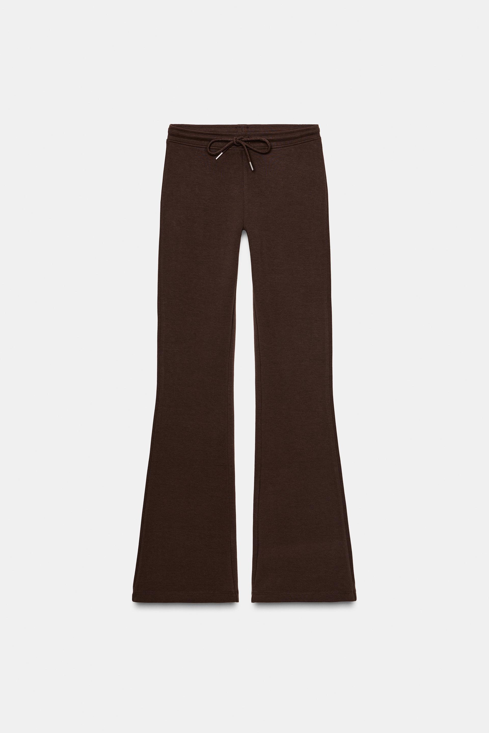 INTERLOCK FLARE PANTS by ZARA