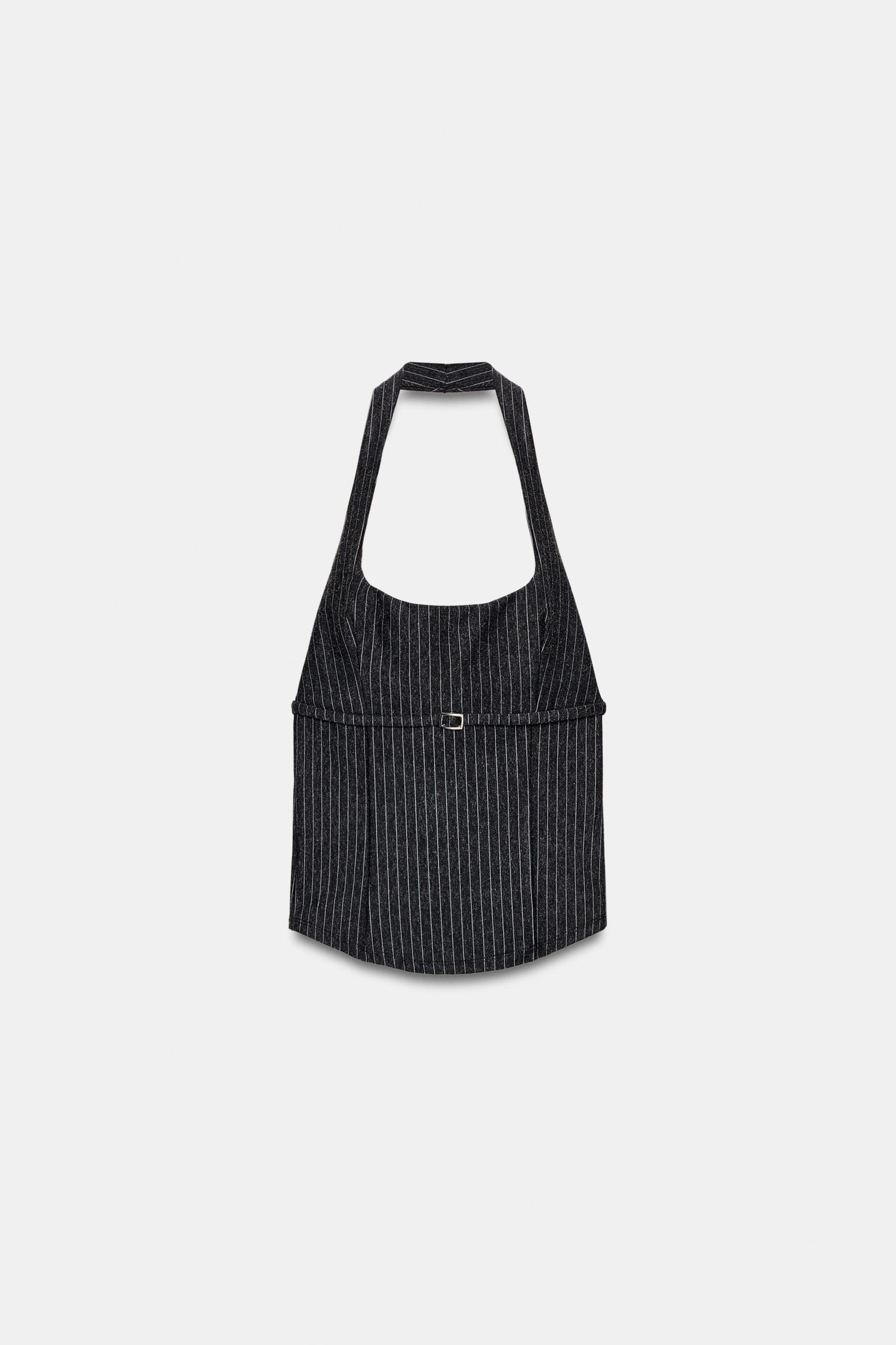 INTERLOCK HALTER TOP by ZARA