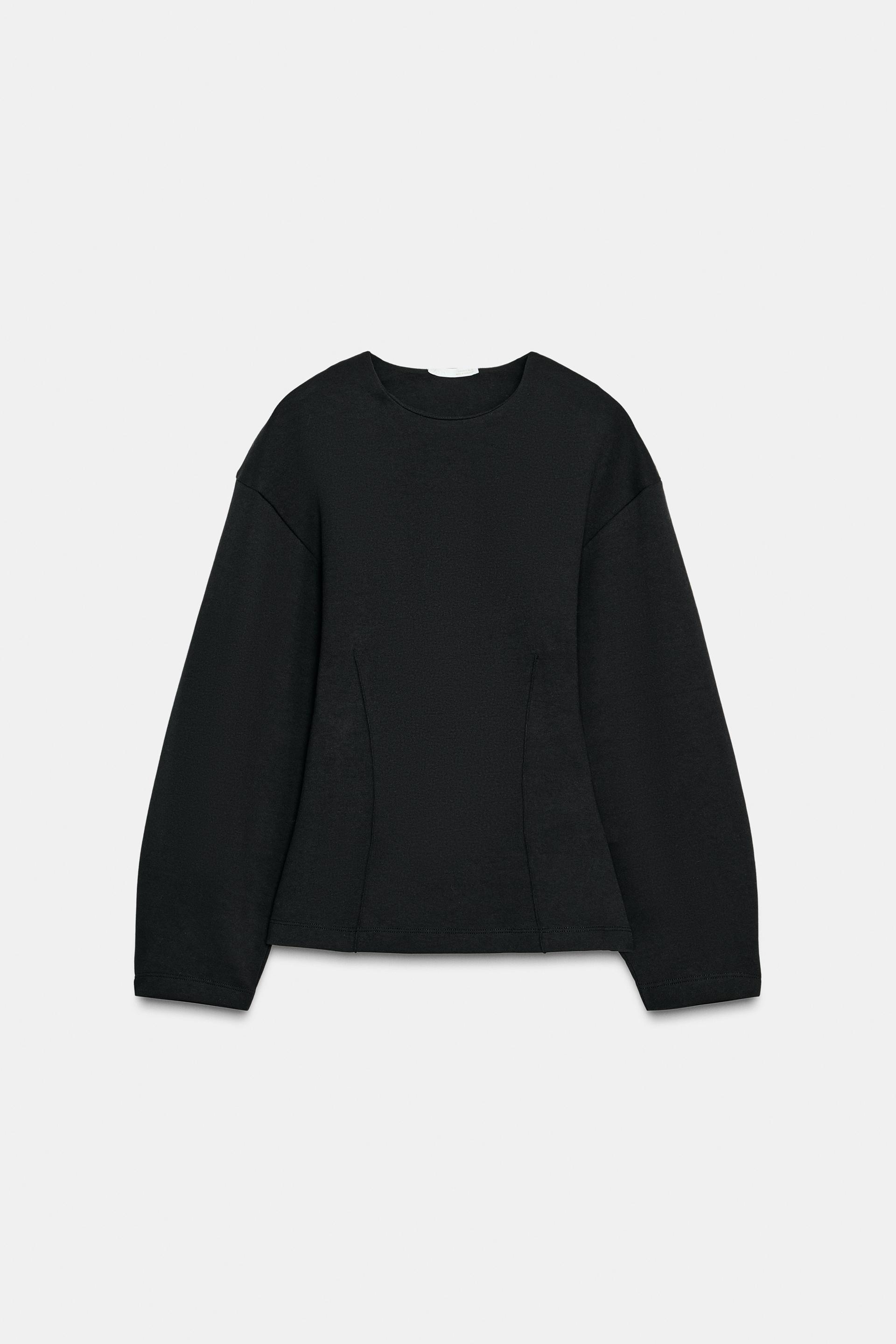 INTERLOCK JUMPER WITH DARTS by ZARA