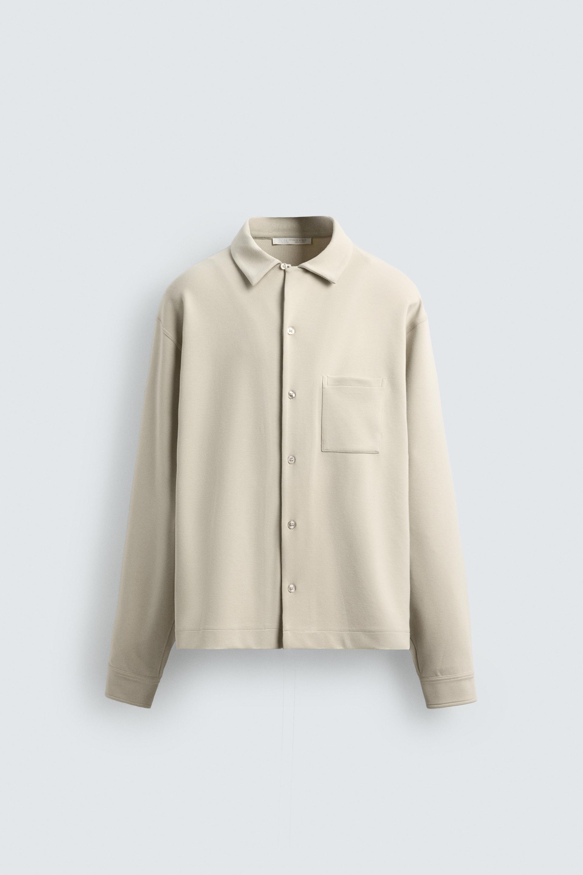 INTERLOCK RELAXED FIT SHIRT by ZARA