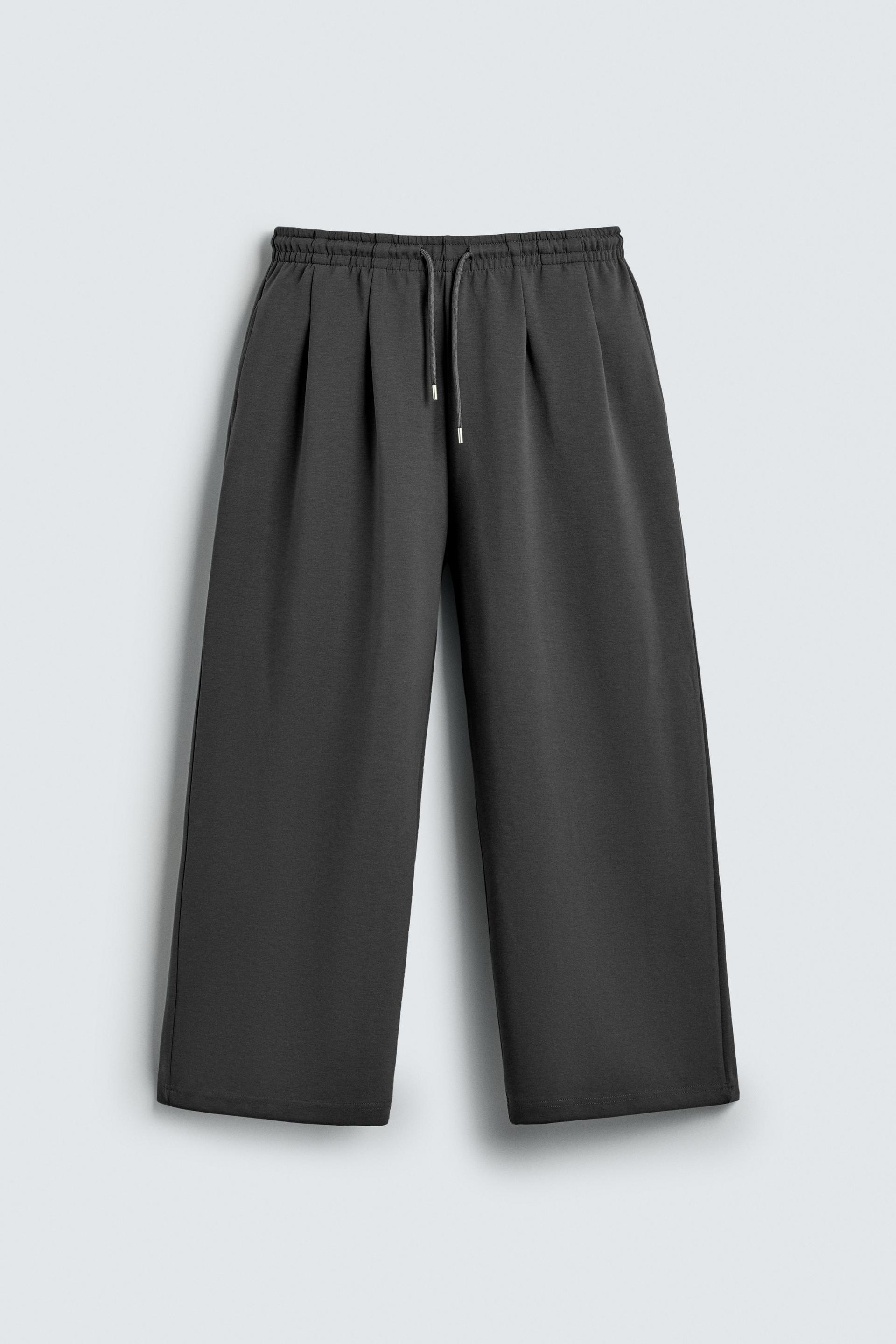 INTERLOCK WIDE FIT JOGGER PANTS by ZARA