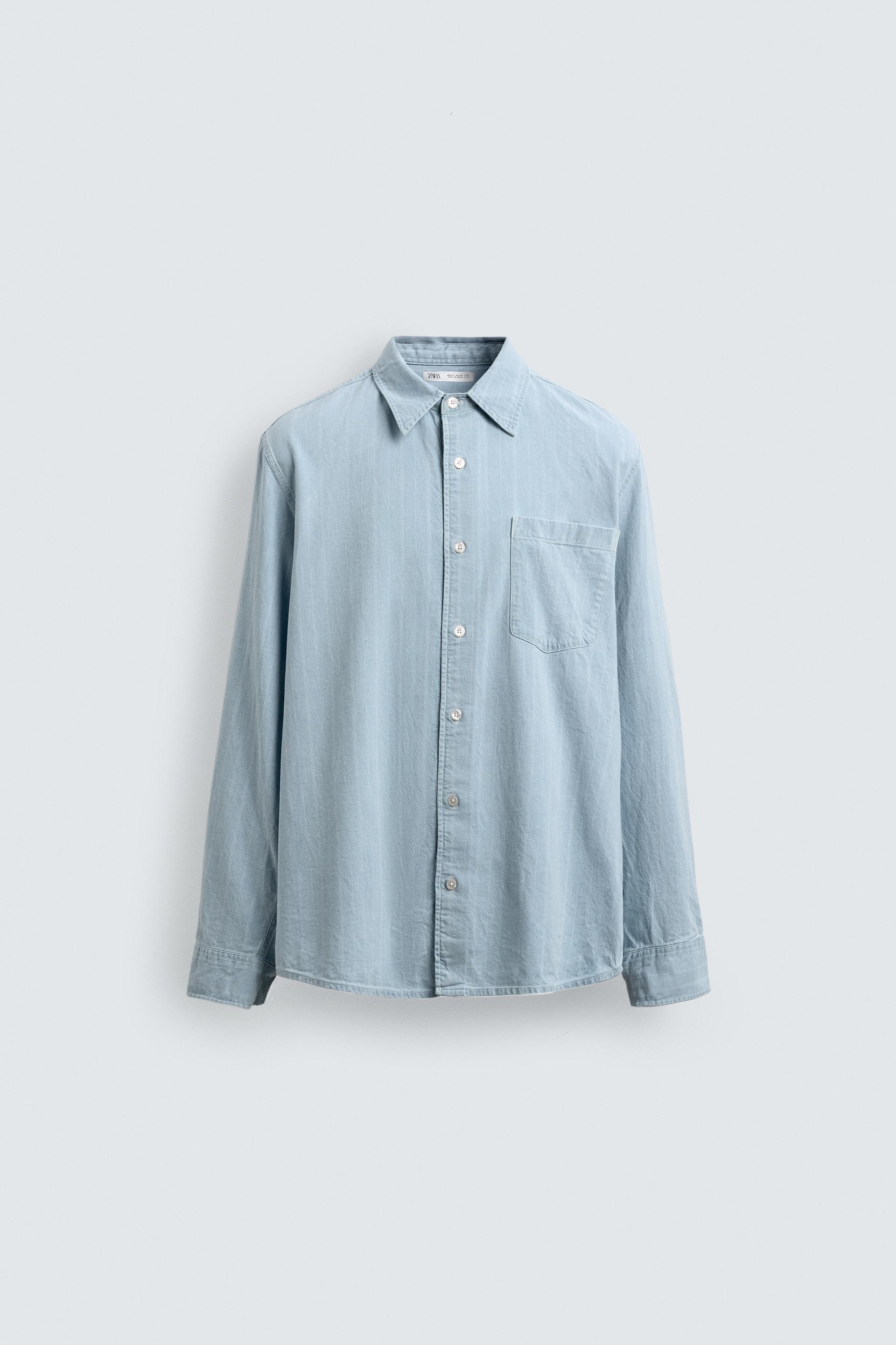JACQUARD DENIM SHIRT AARON LEVINE X ZARA by ZARA