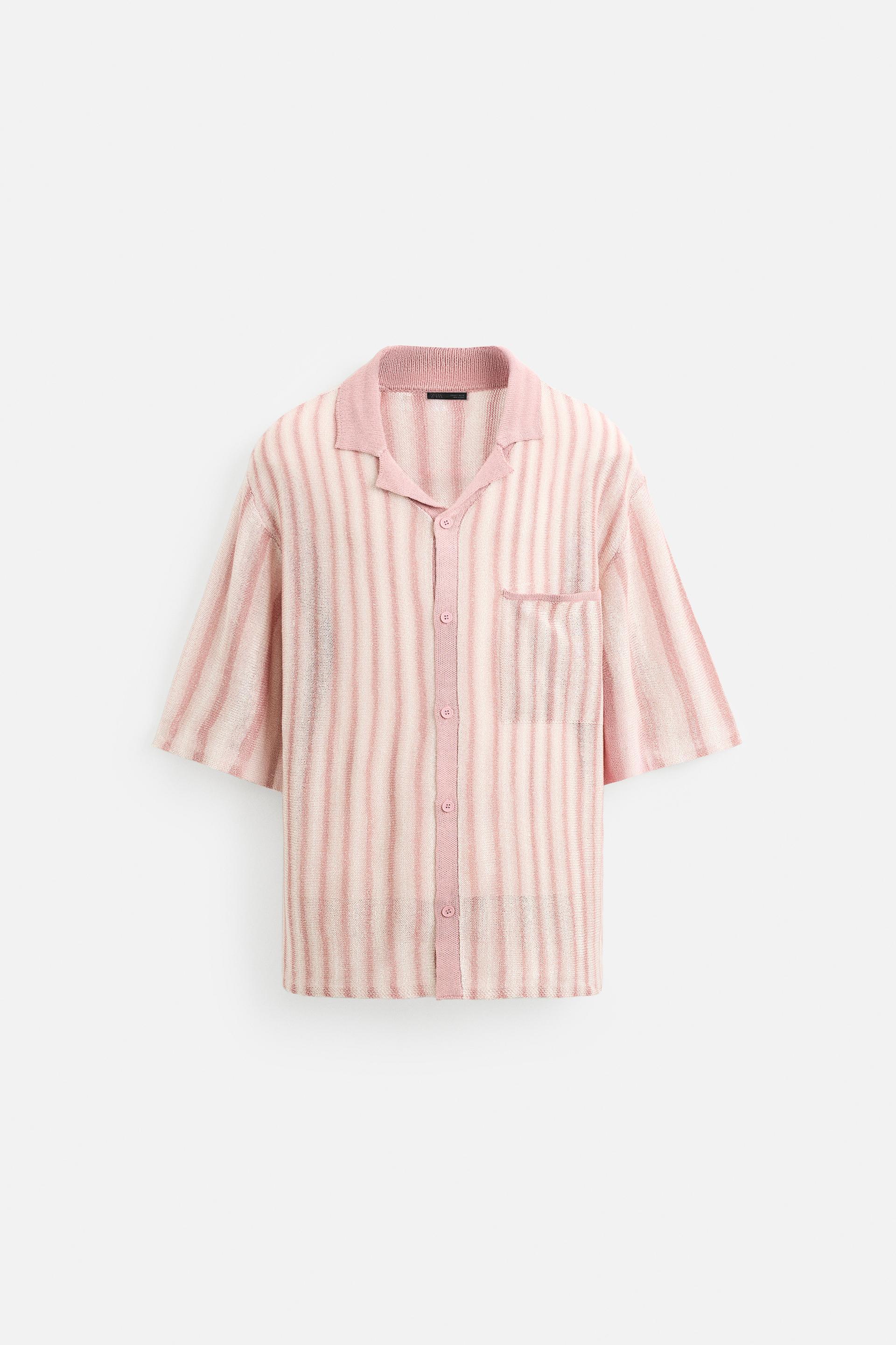 JACQUARD KNIT SHIRT by ZARA