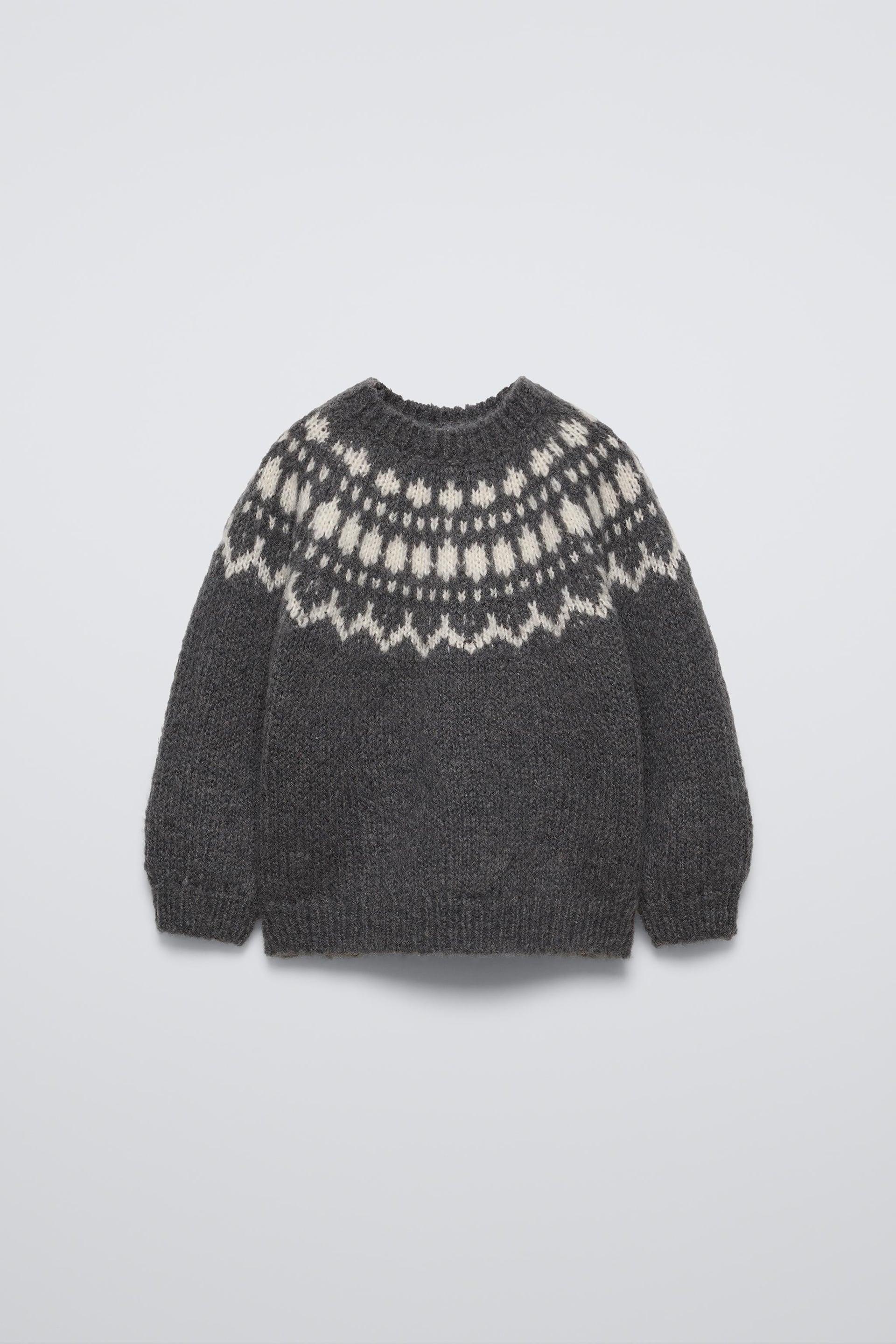 JACQUARD KNIT SWEATER by ZARA