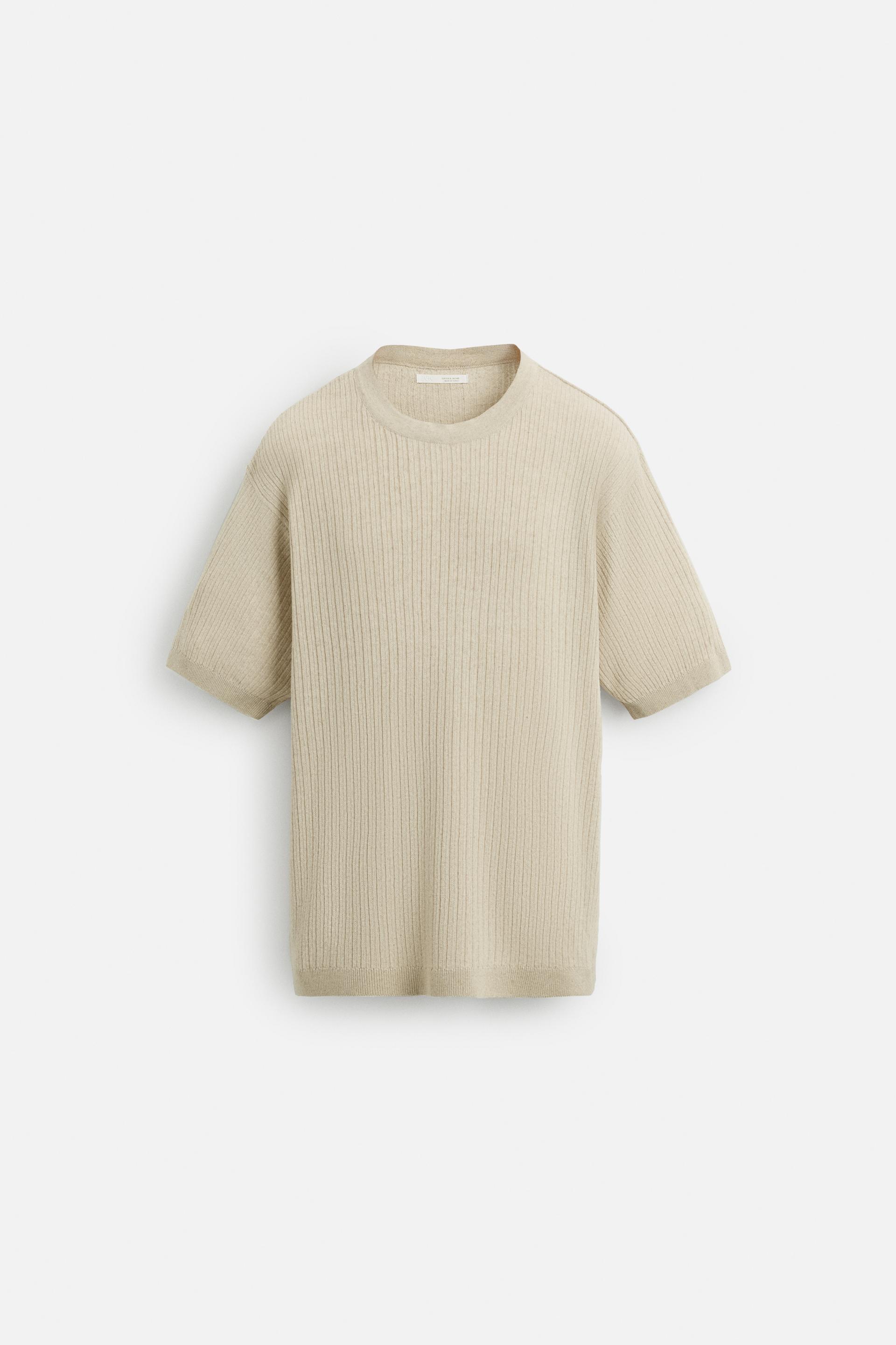 JACQUARD KNIT T-SHIRT by ZARA