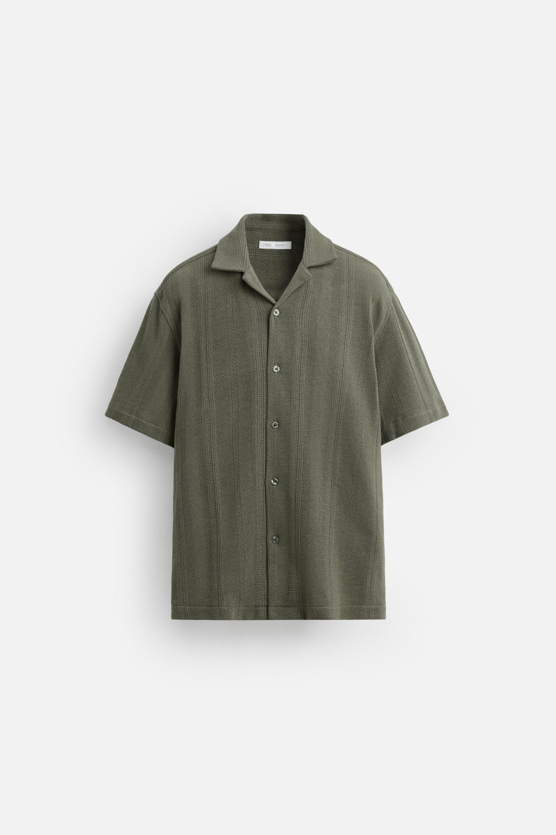 JACQUARD TEXTURED SHIRT by ZARA
