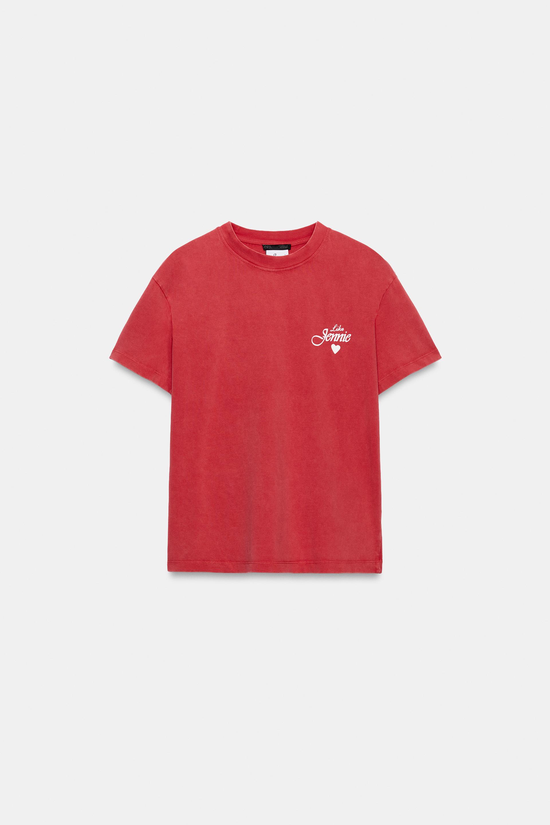 JENNIE WASHED EFFECT T-SHIRT by ZARA