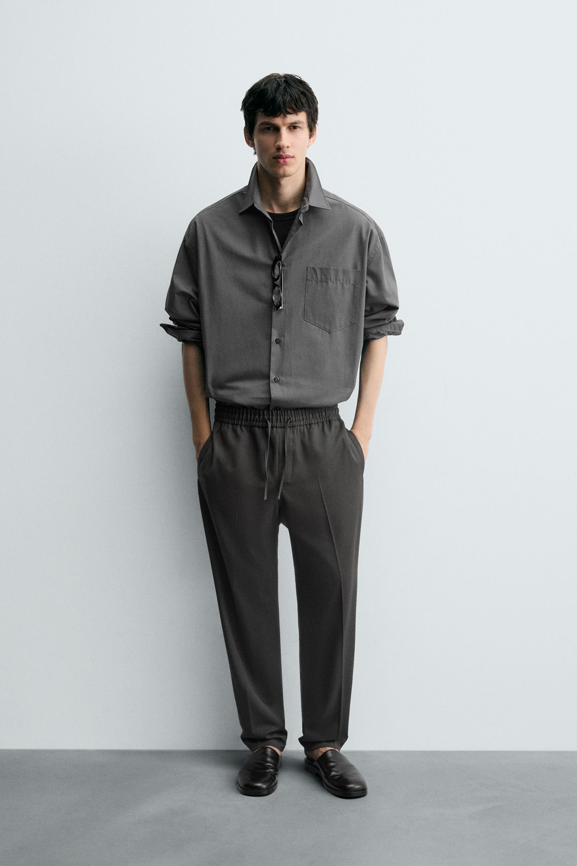 JOGGER WAIST STRETCH PANTS by ZARA
