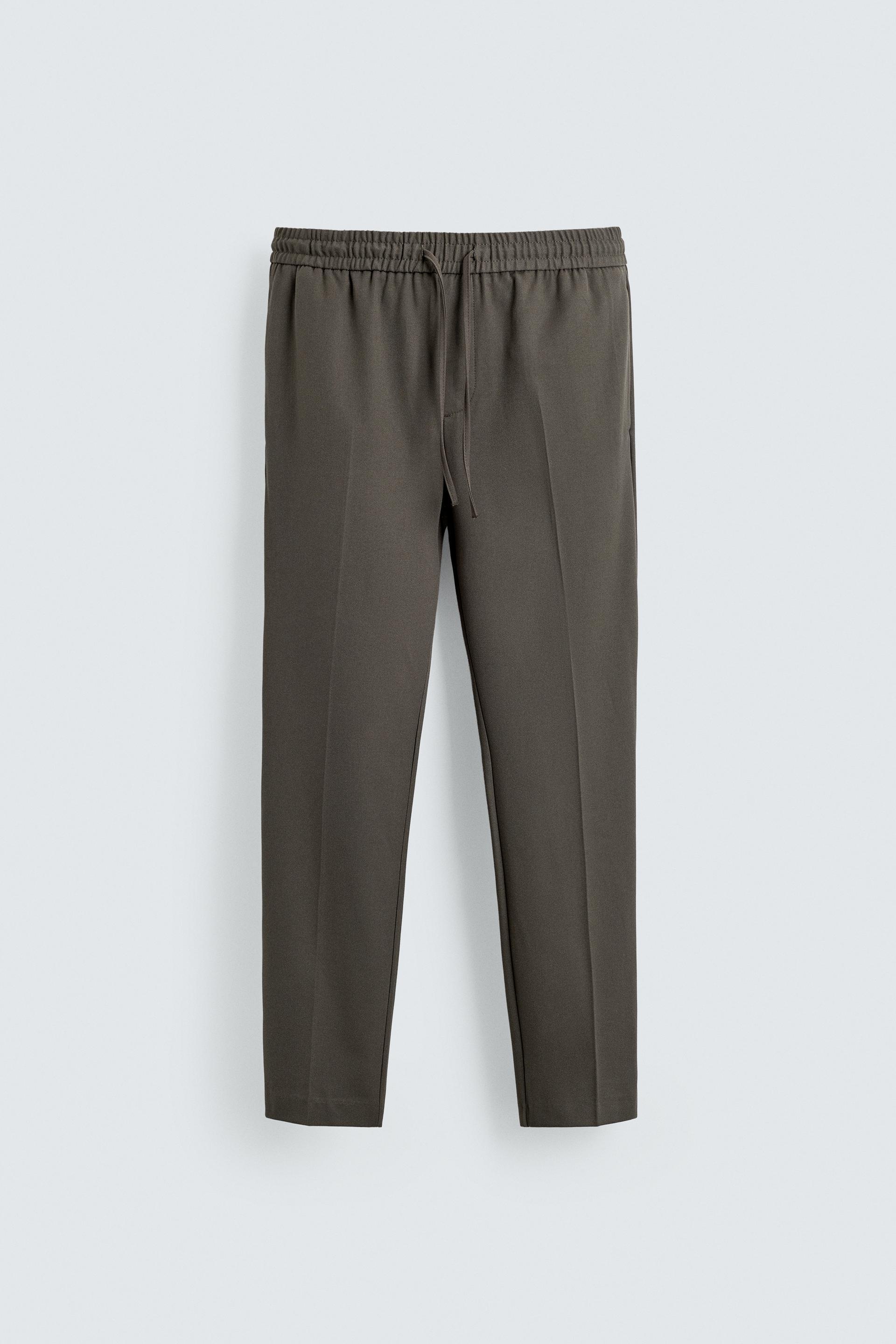 JOGGER WAIST STRETCH PANTS by ZARA