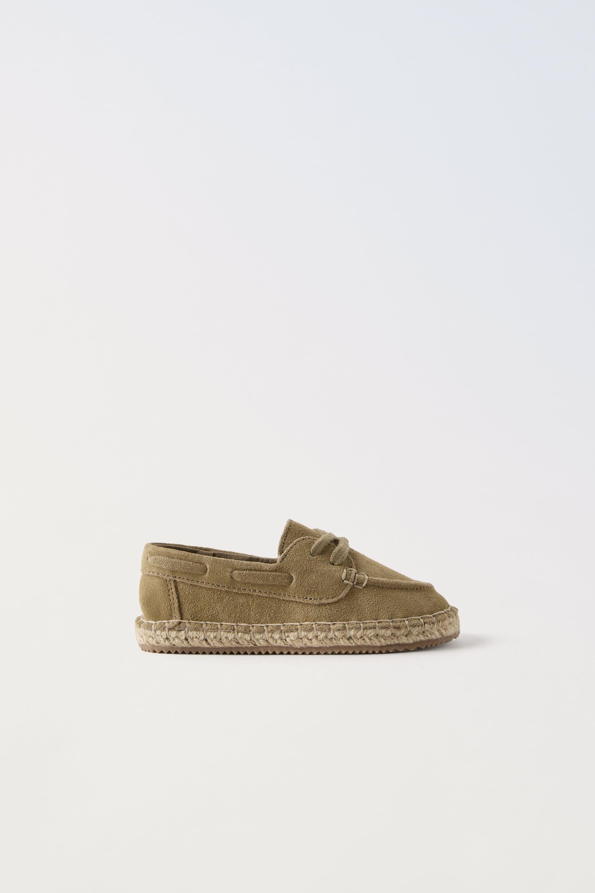 JUTE SOLE LEATHER LOAFERS by ZARA