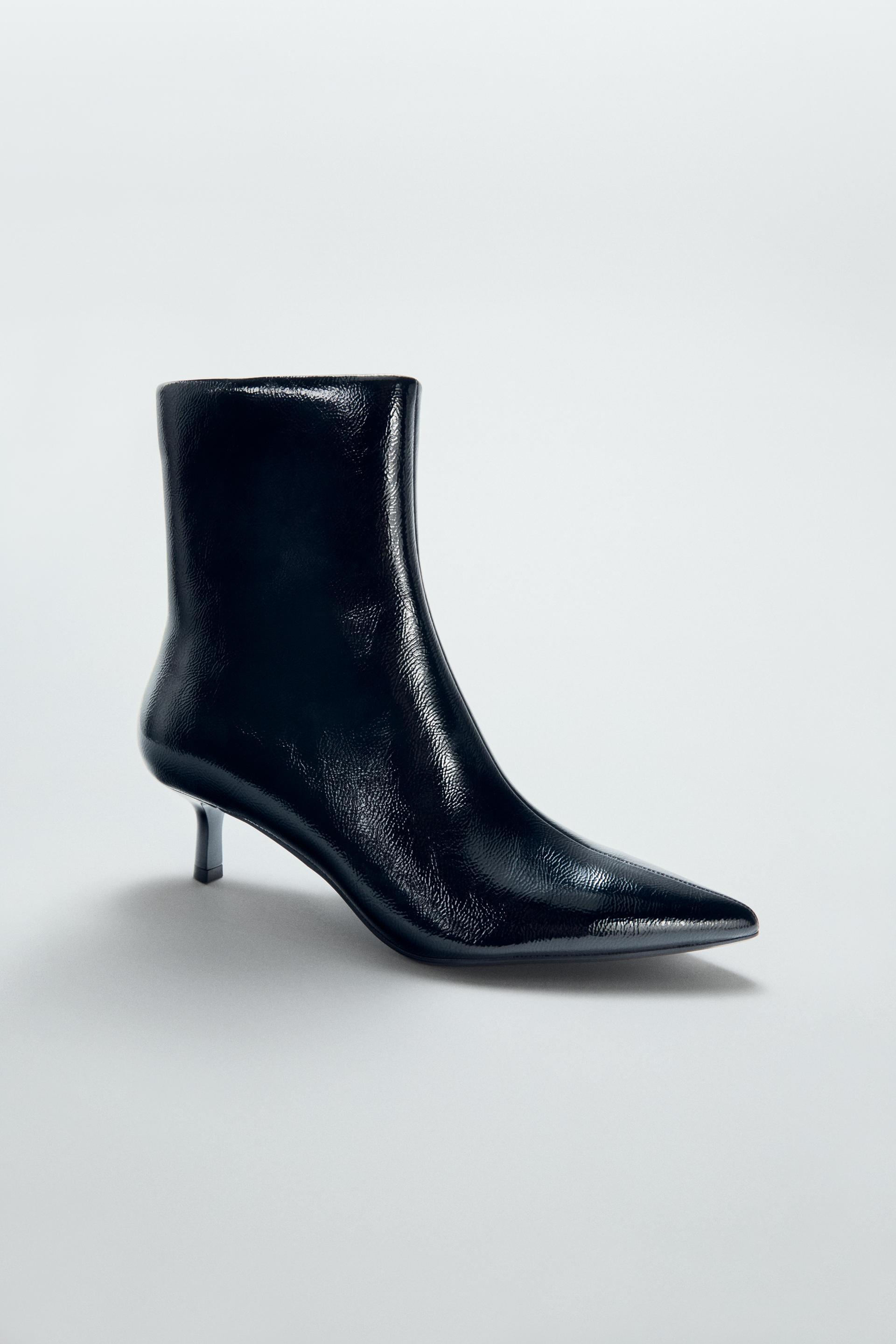 KITTEN HEEL ANKLE BOOTS by ZARA