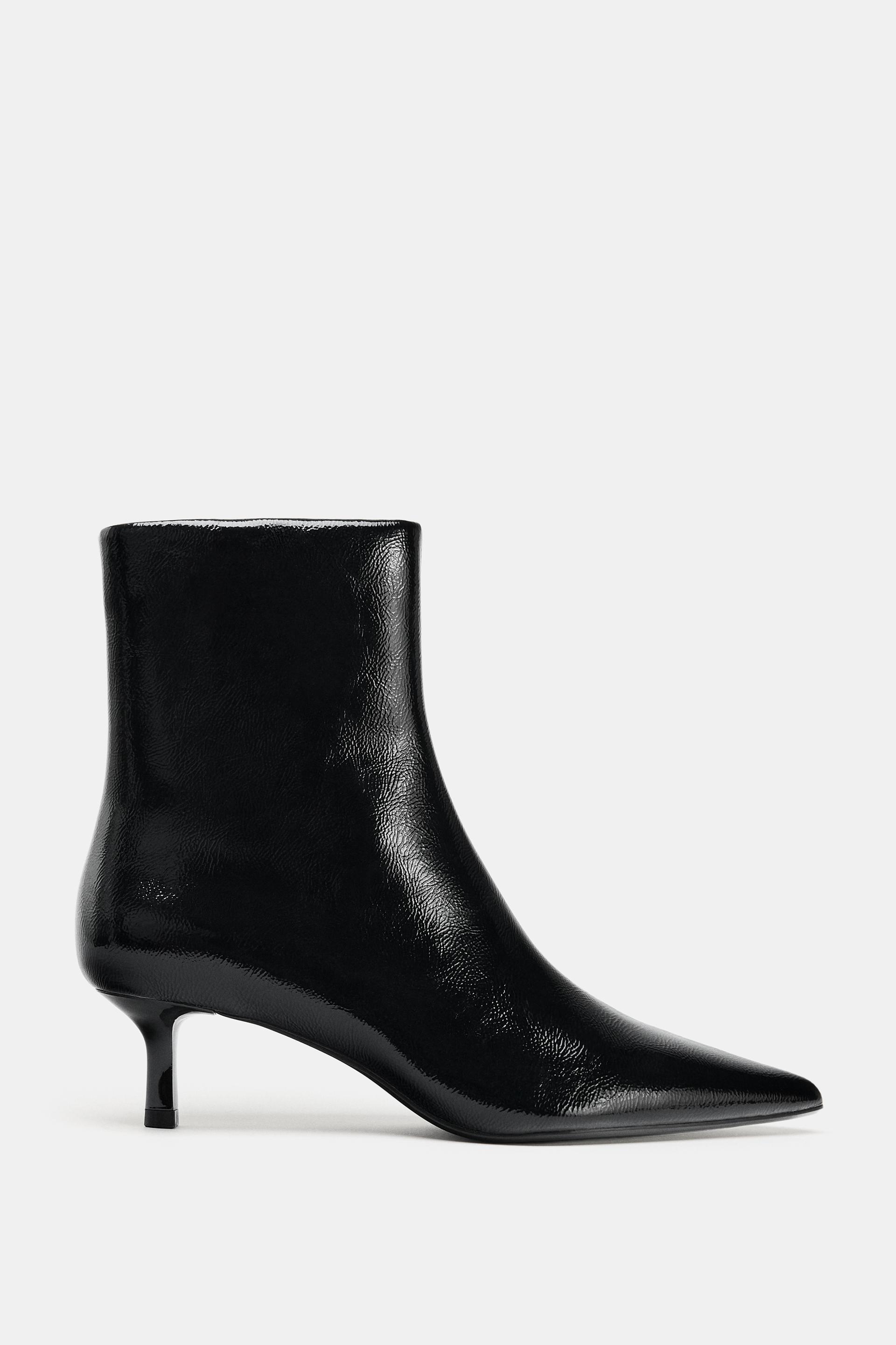 KITTEN HEEL ANKLE BOOTS by ZARA