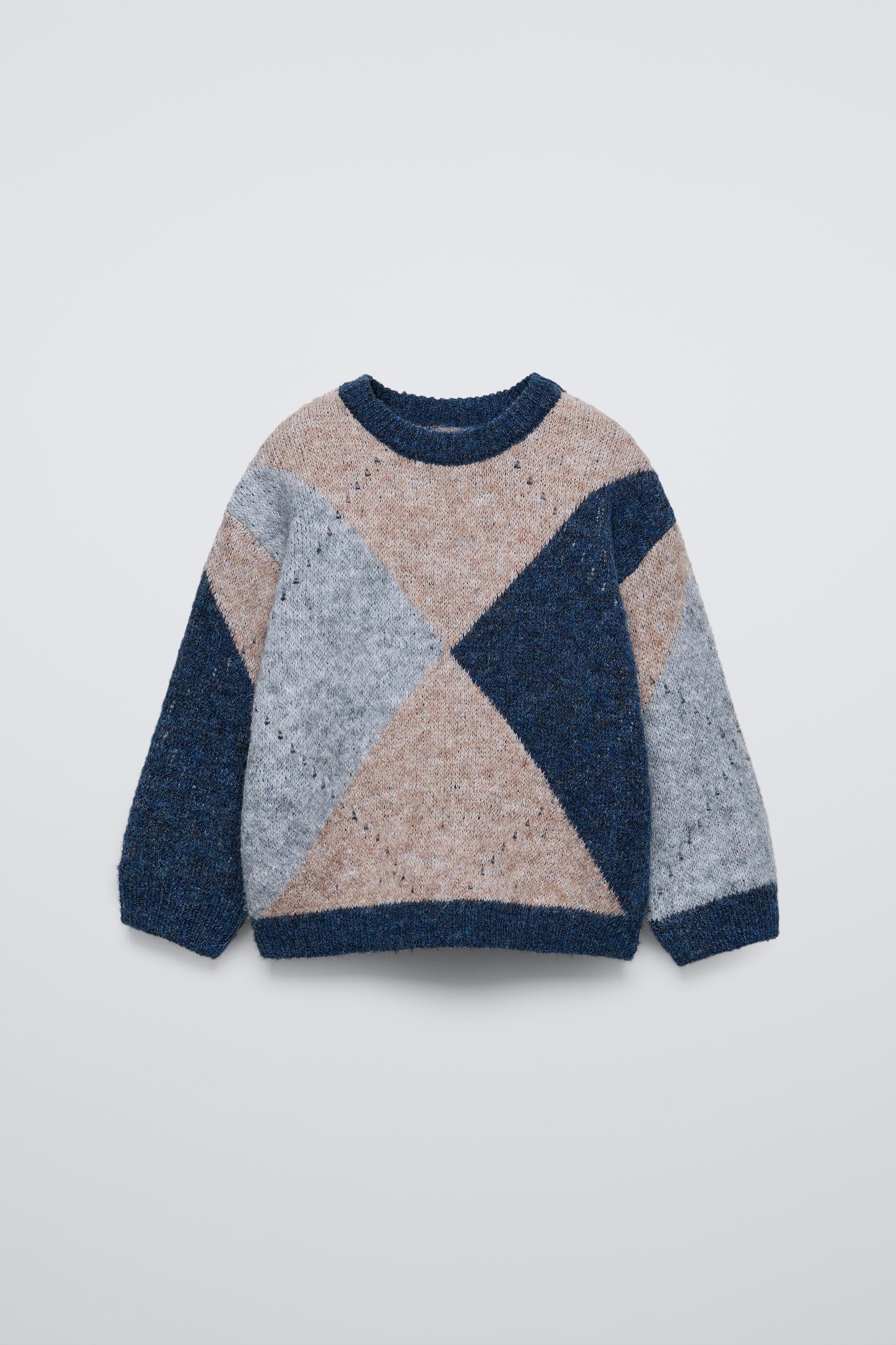 KNIT ARGYLE SWEATER by ZARA