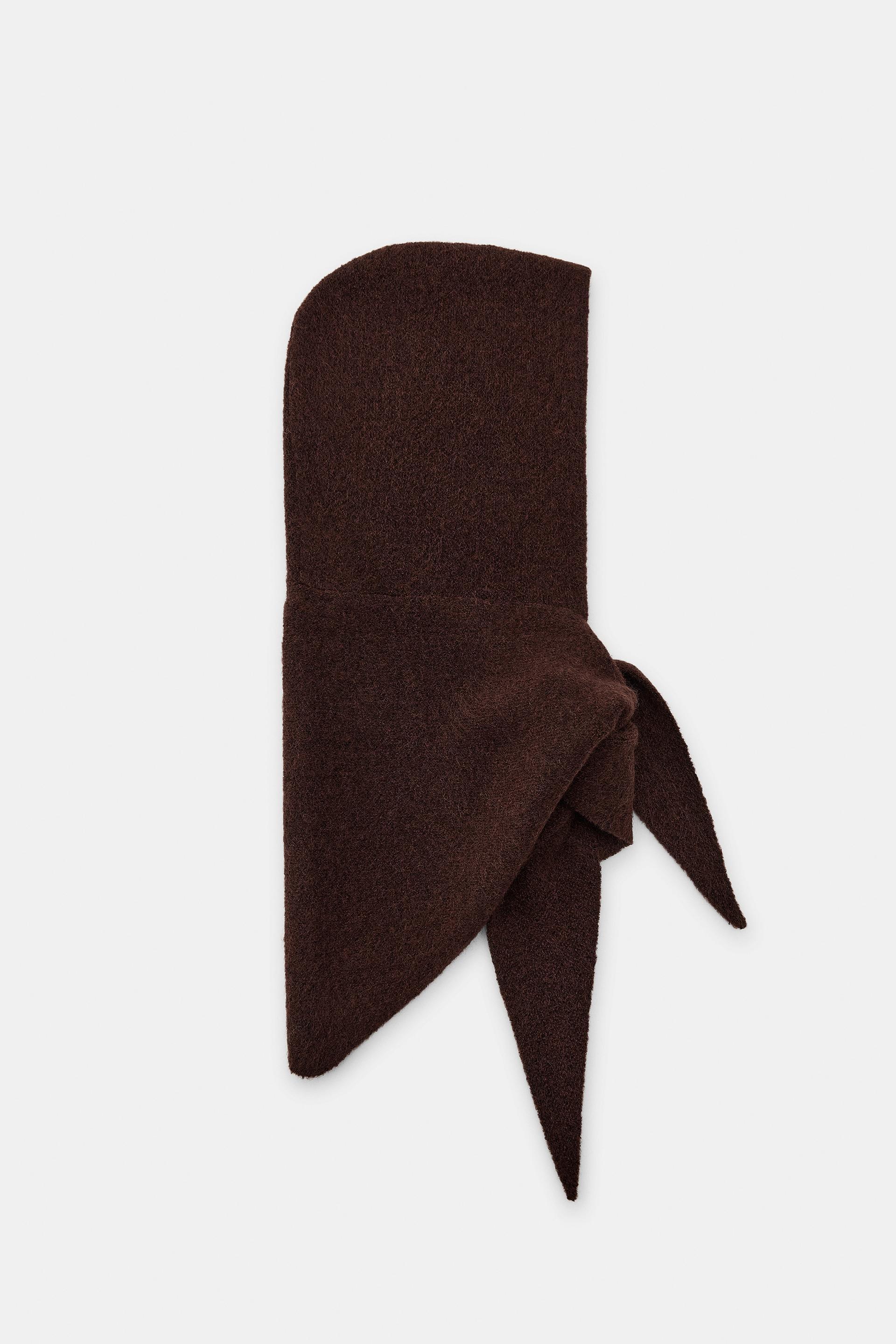 KNIT BANDANA HOODIE by ZARA