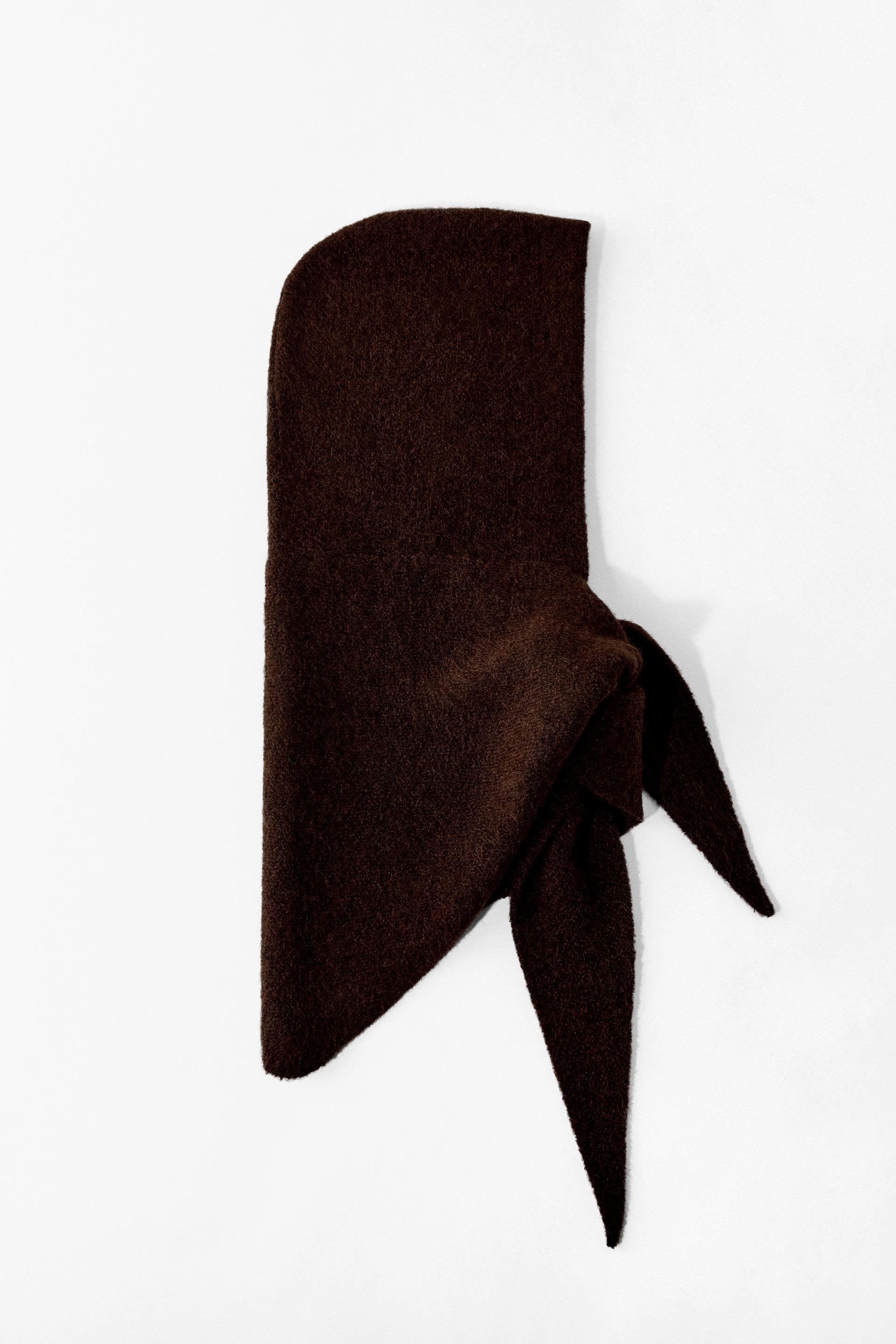 KNIT BANDANA HOODIE by ZARA