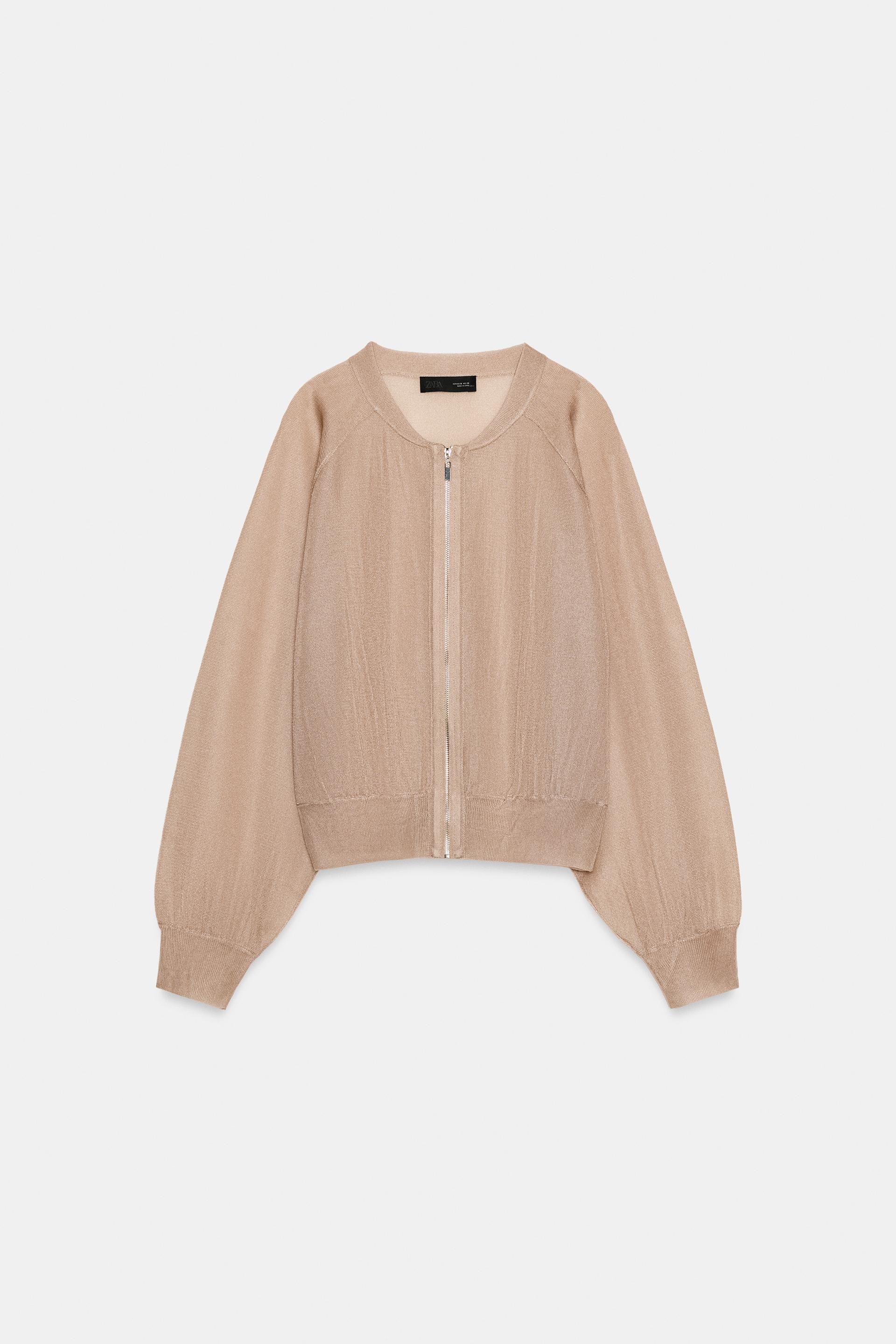 KNIT BOMBER JACKET by ZARA