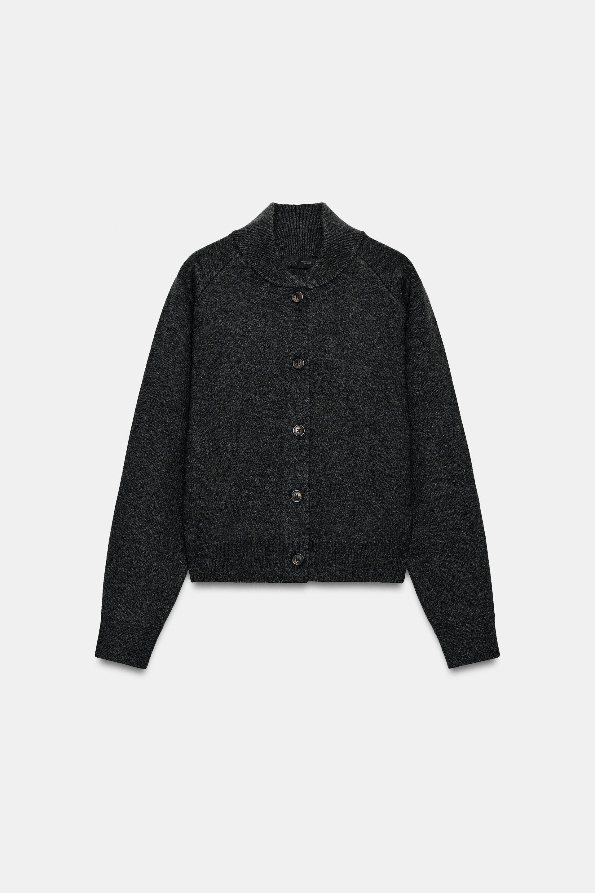 KNIT BOMBER JACKET by ZARA