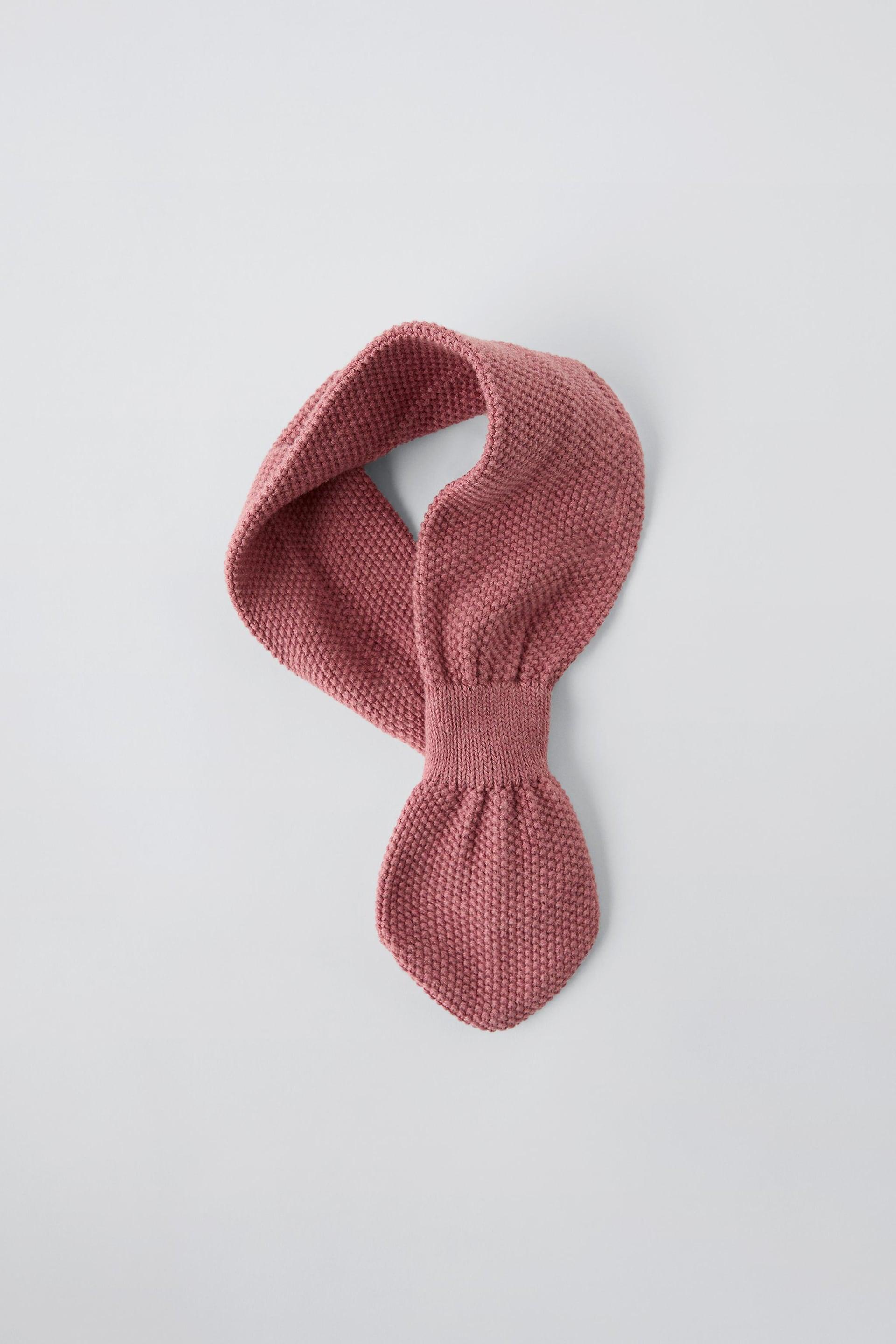 KNIT BOW SCARF by ZARA