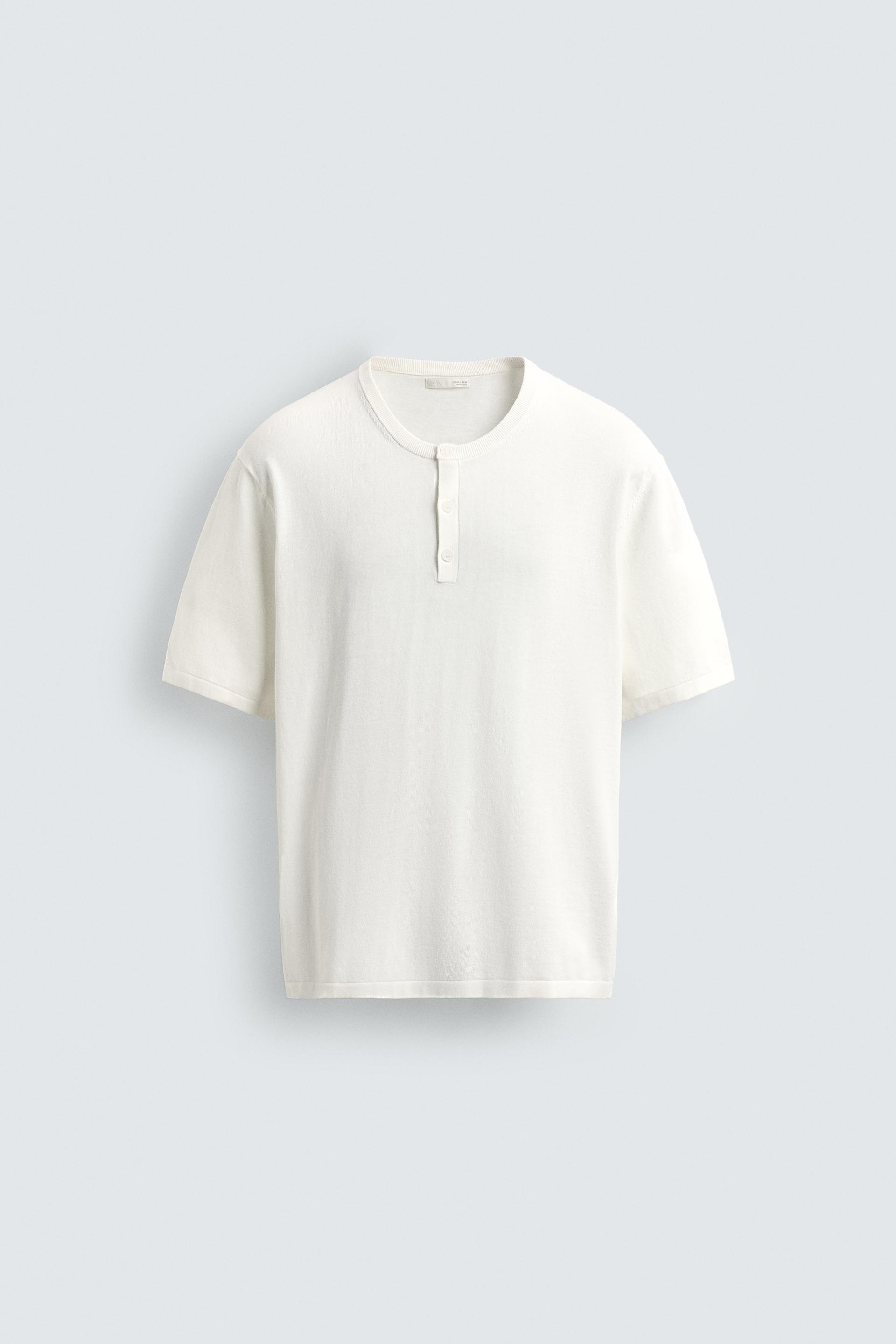 KNIT HENLEY SHIRT by ZARA