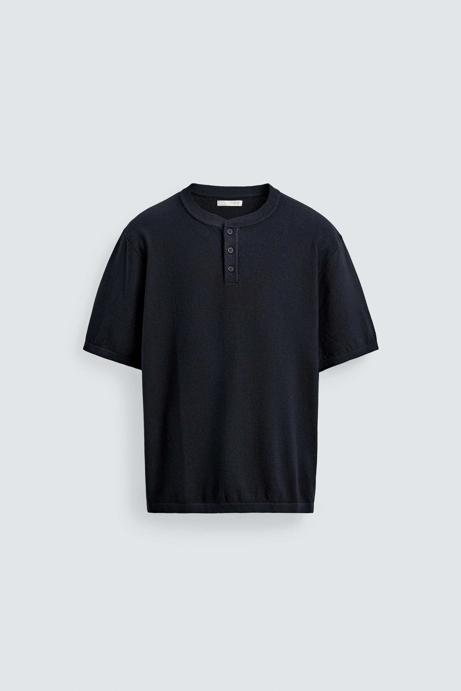 KNIT HENLEY SHIRT by ZARA