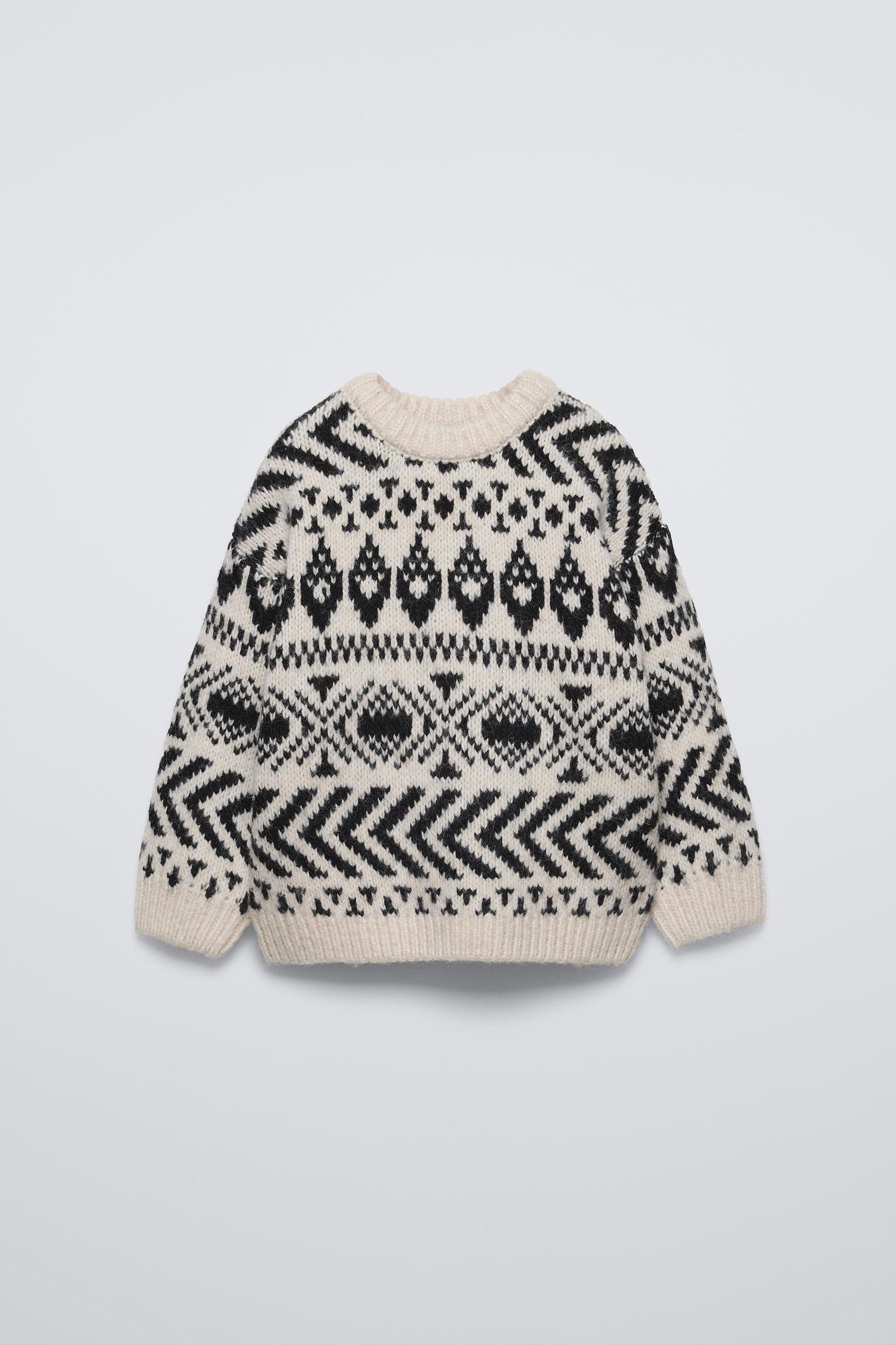 KNIT JACQUARD SWEATER by ZARA