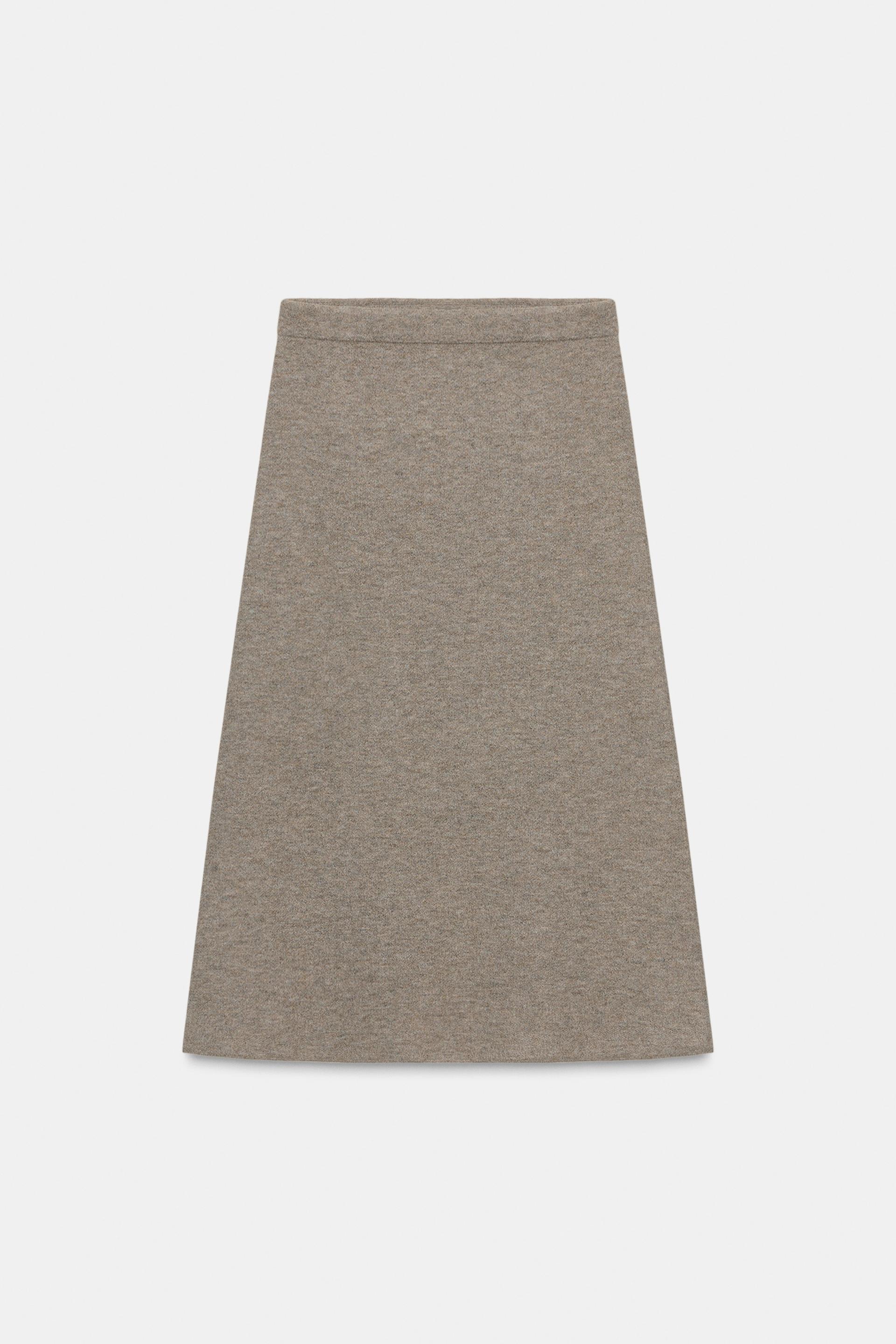 KNIT MIDI SKIRT by ZARA