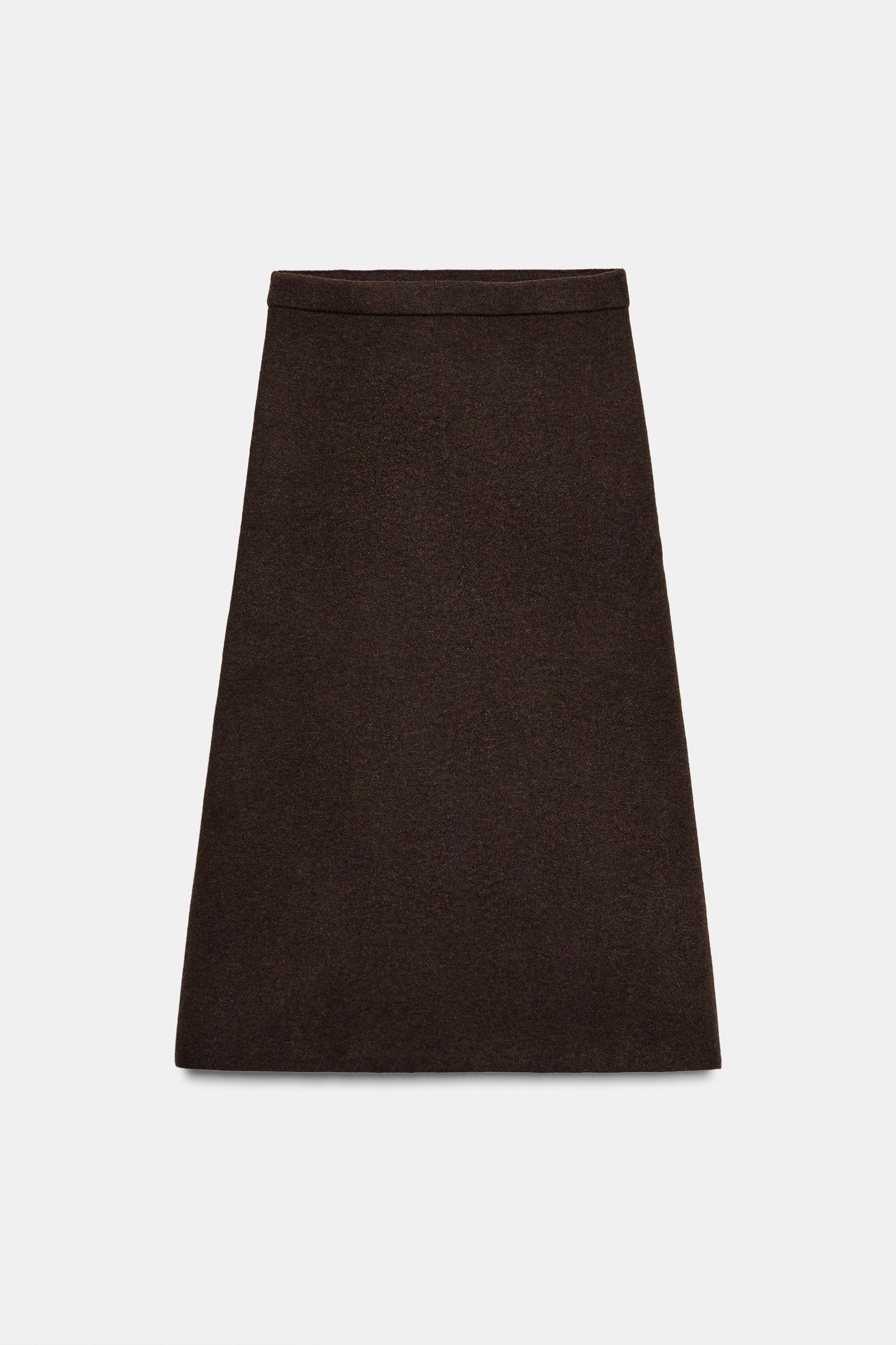 KNIT MIDI SKIRT by ZARA