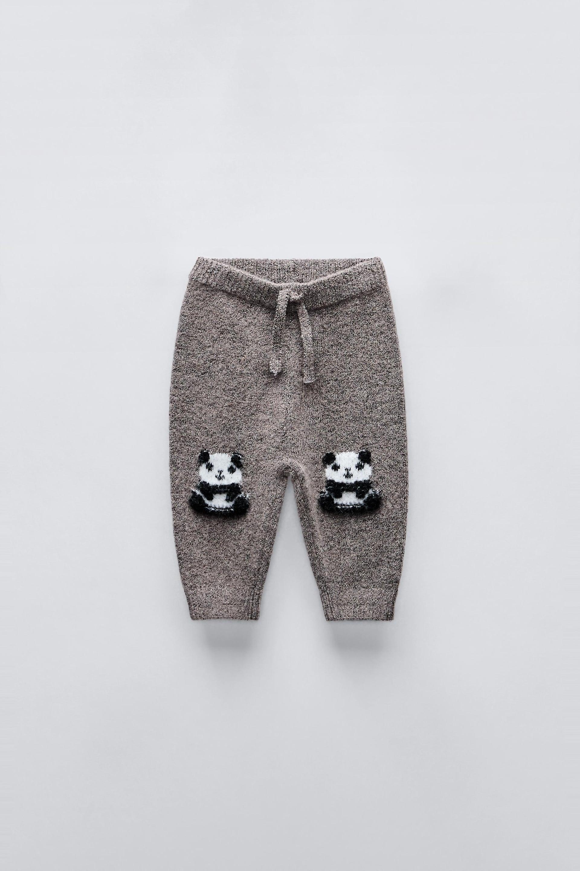 KNIT PANDA JOGGERS by ZARA