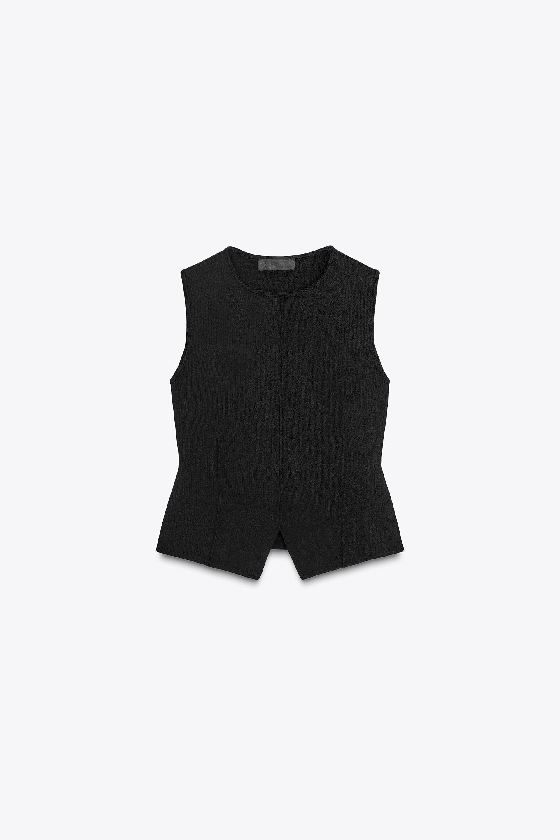 KNIT PEPLUM TOP by ZARA