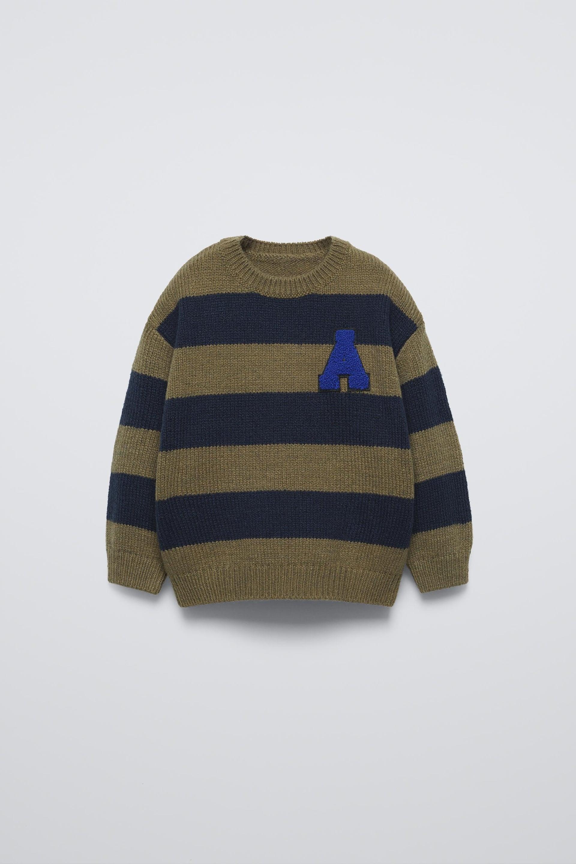 KNIT SWEATER WITH LETTERS by ZARA