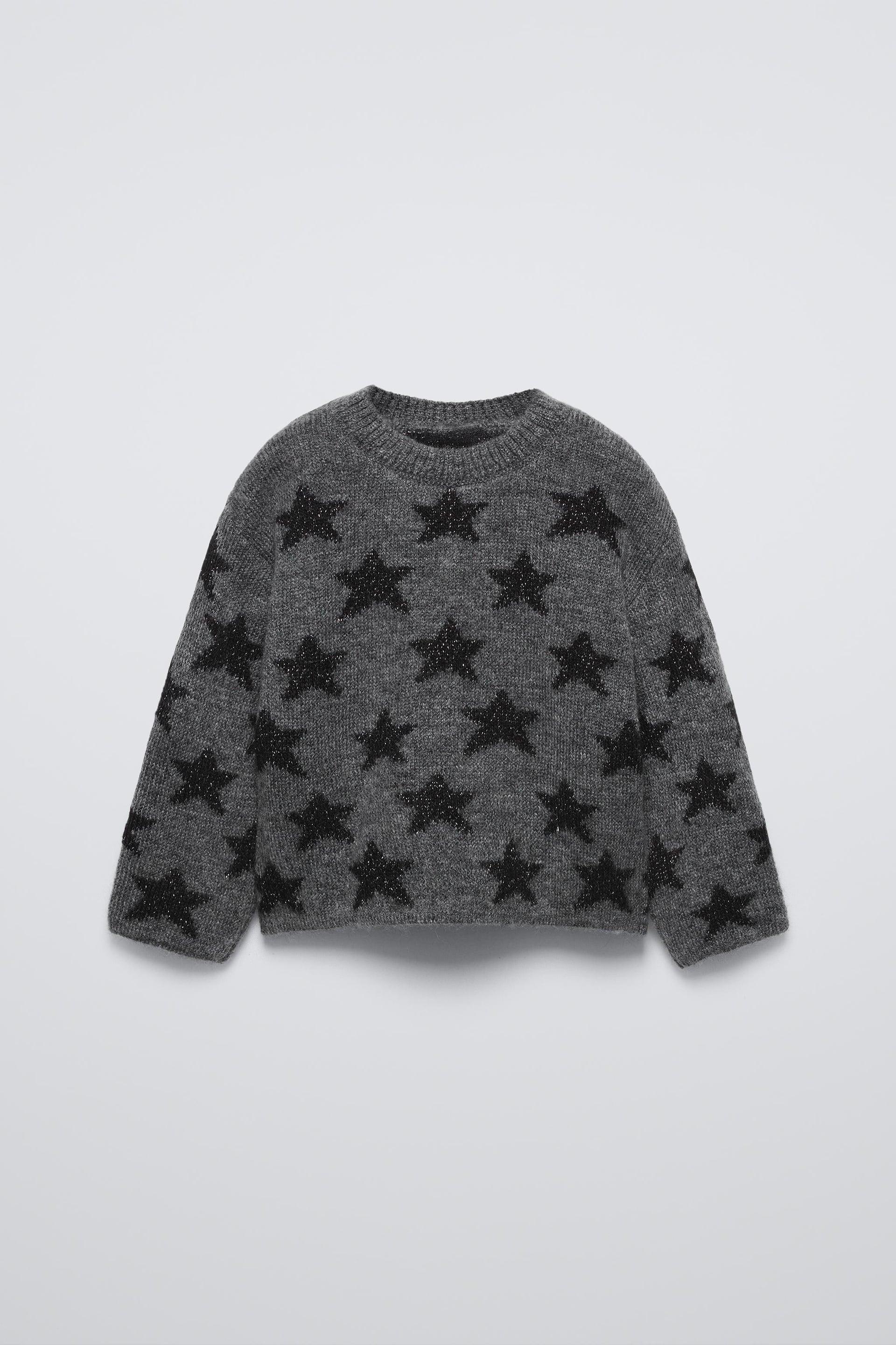 KNIT SWEATER WITH SHIMMER STARS by ZARA