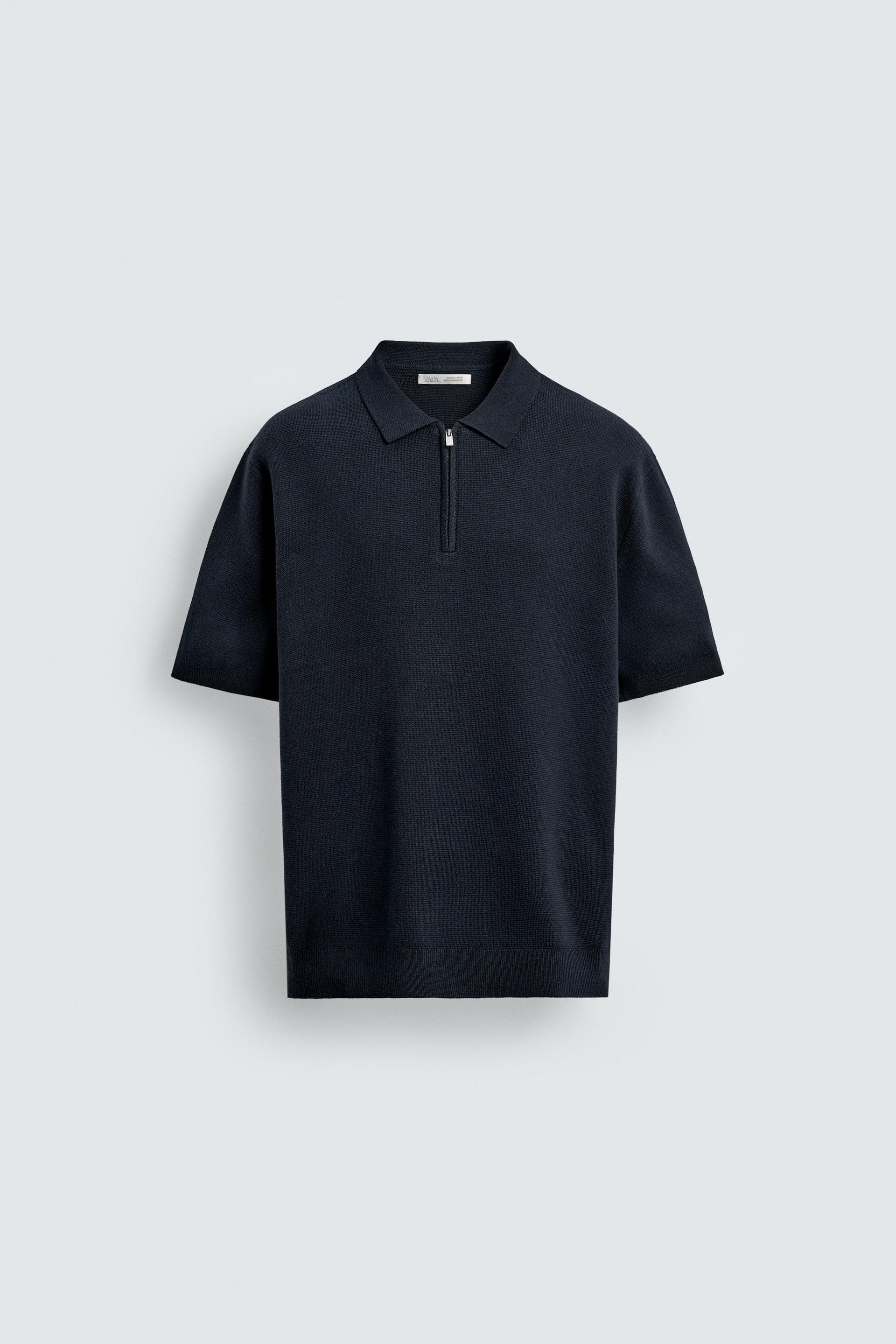 KNIT ZIP POLO SHIRT by ZARA