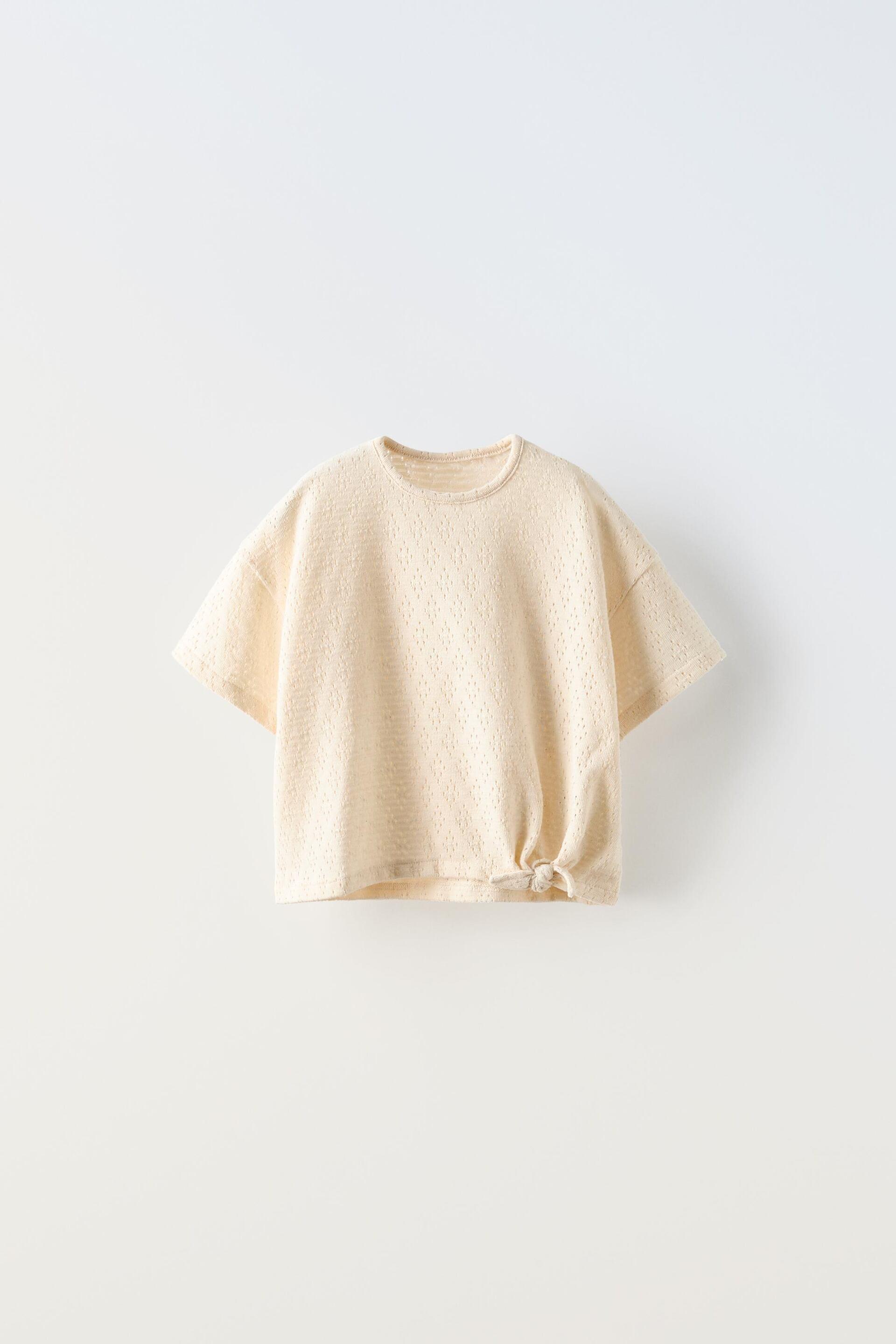 KNOTTED POINTELLE TOP by ZARA