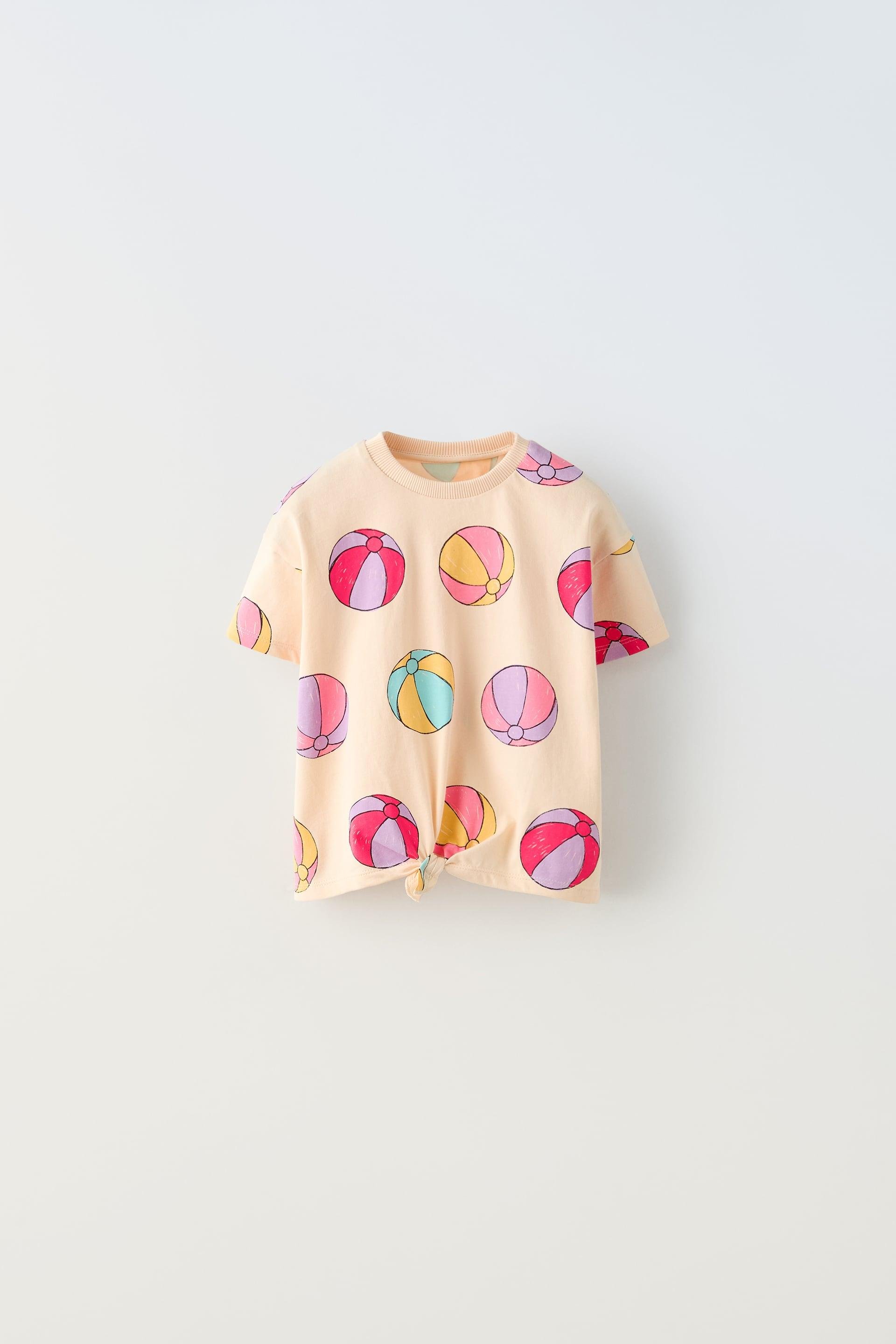 KNOTTED PRINTED T-SHIRT by ZARA