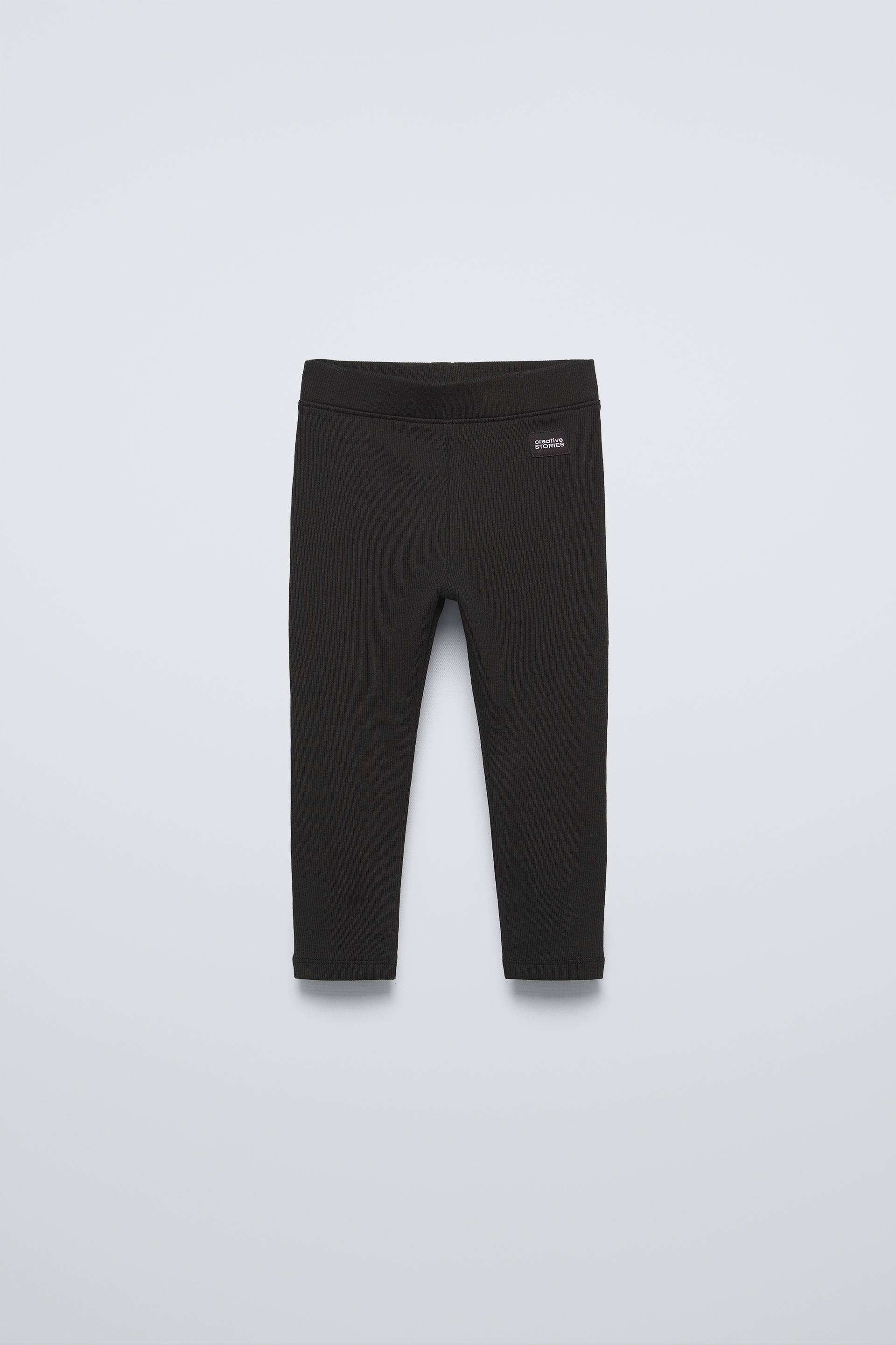 LABEL DETAIL RIBBED LEGGINGS by ZARA