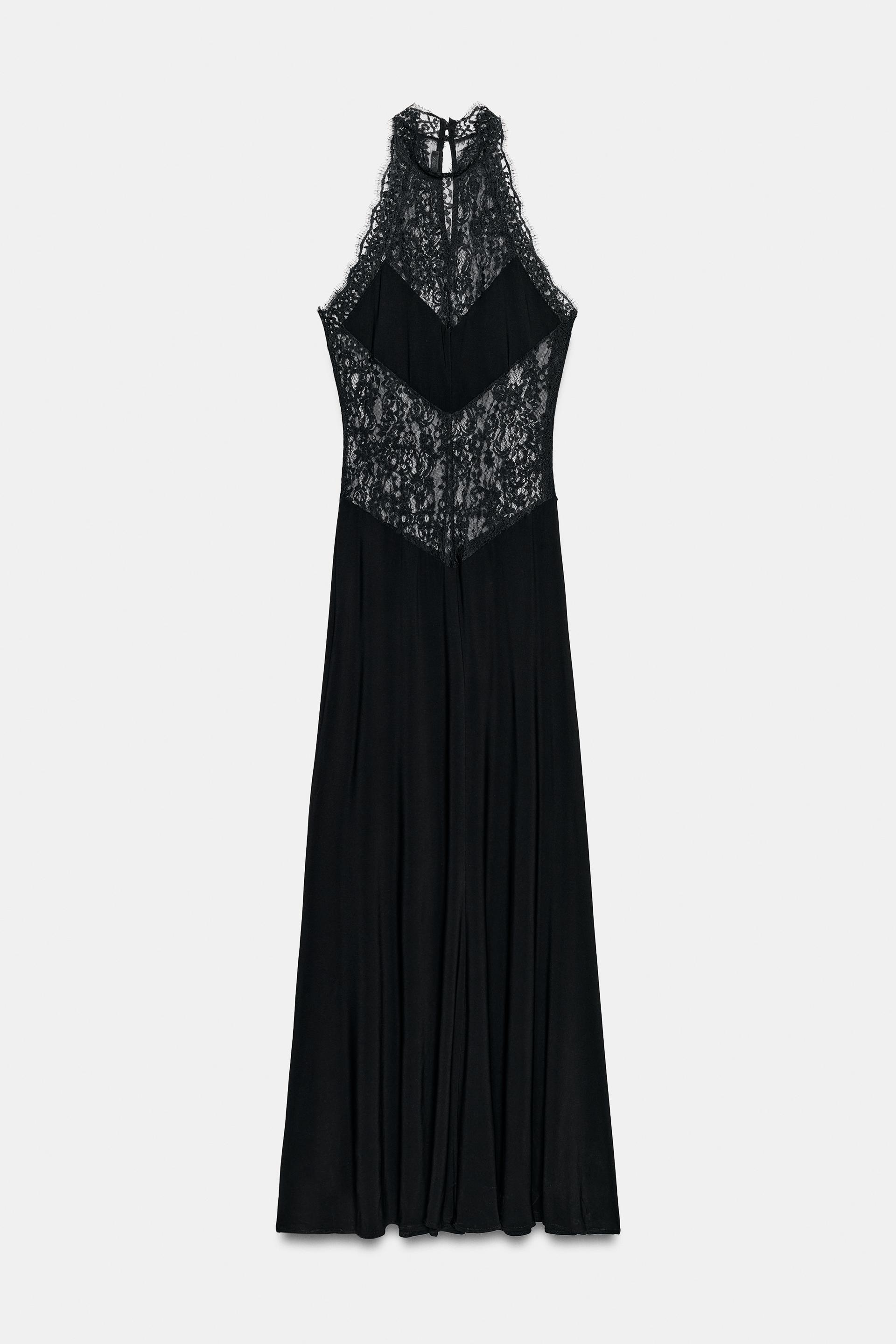 LACE SLIP DRESS by ZARA