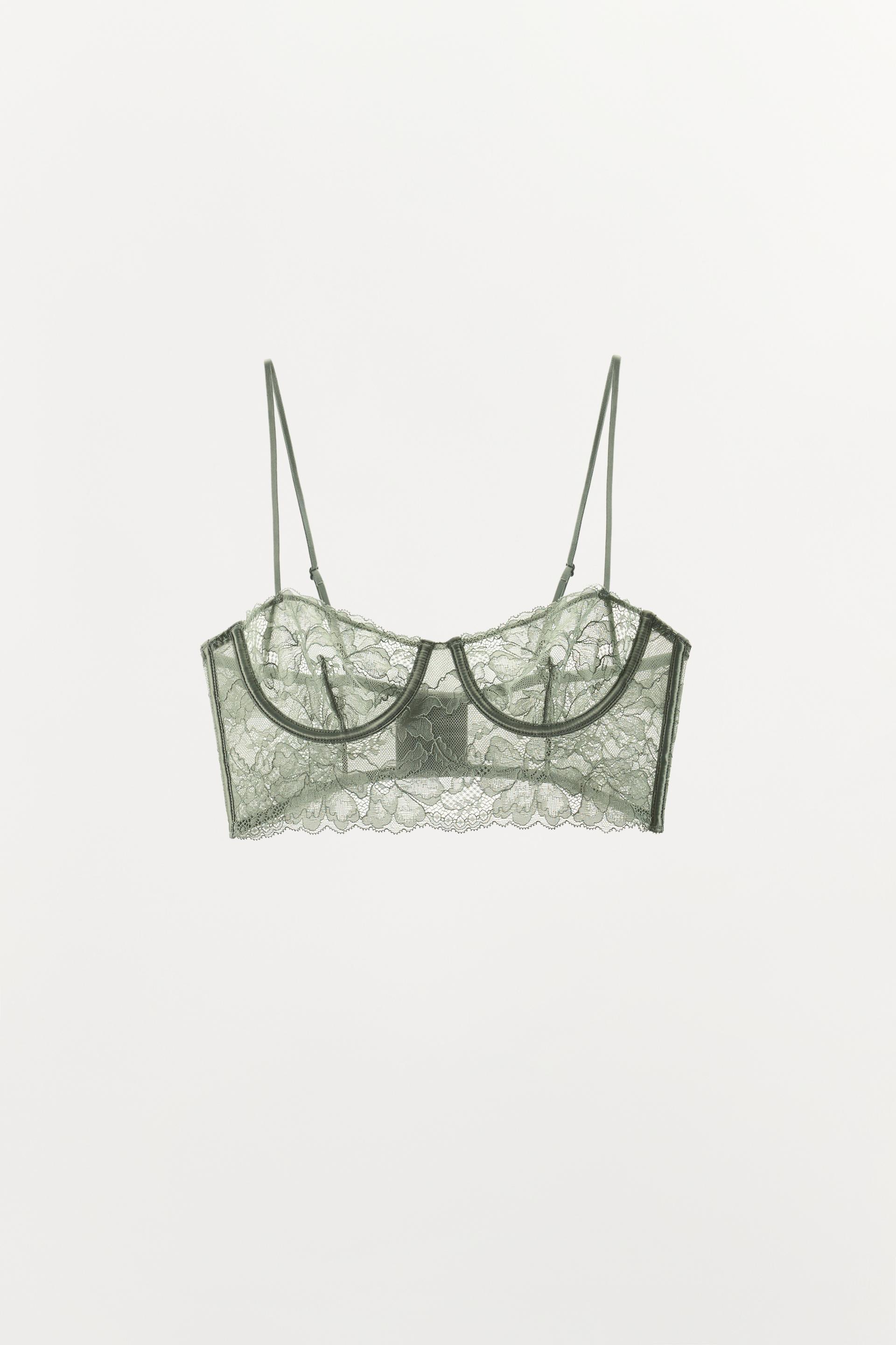 LACE UNDERWIRE BRA by ZARA