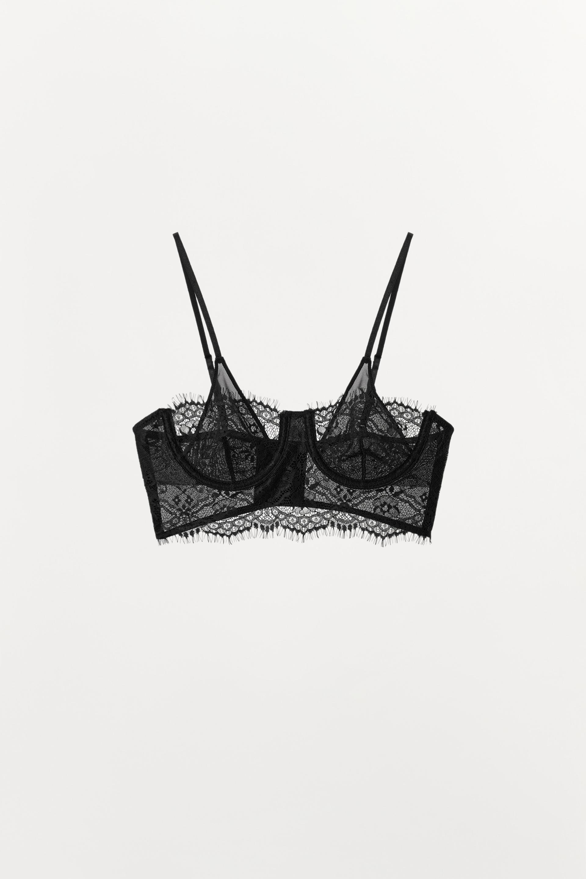 LACE UNDERWIRE BRA by ZARA