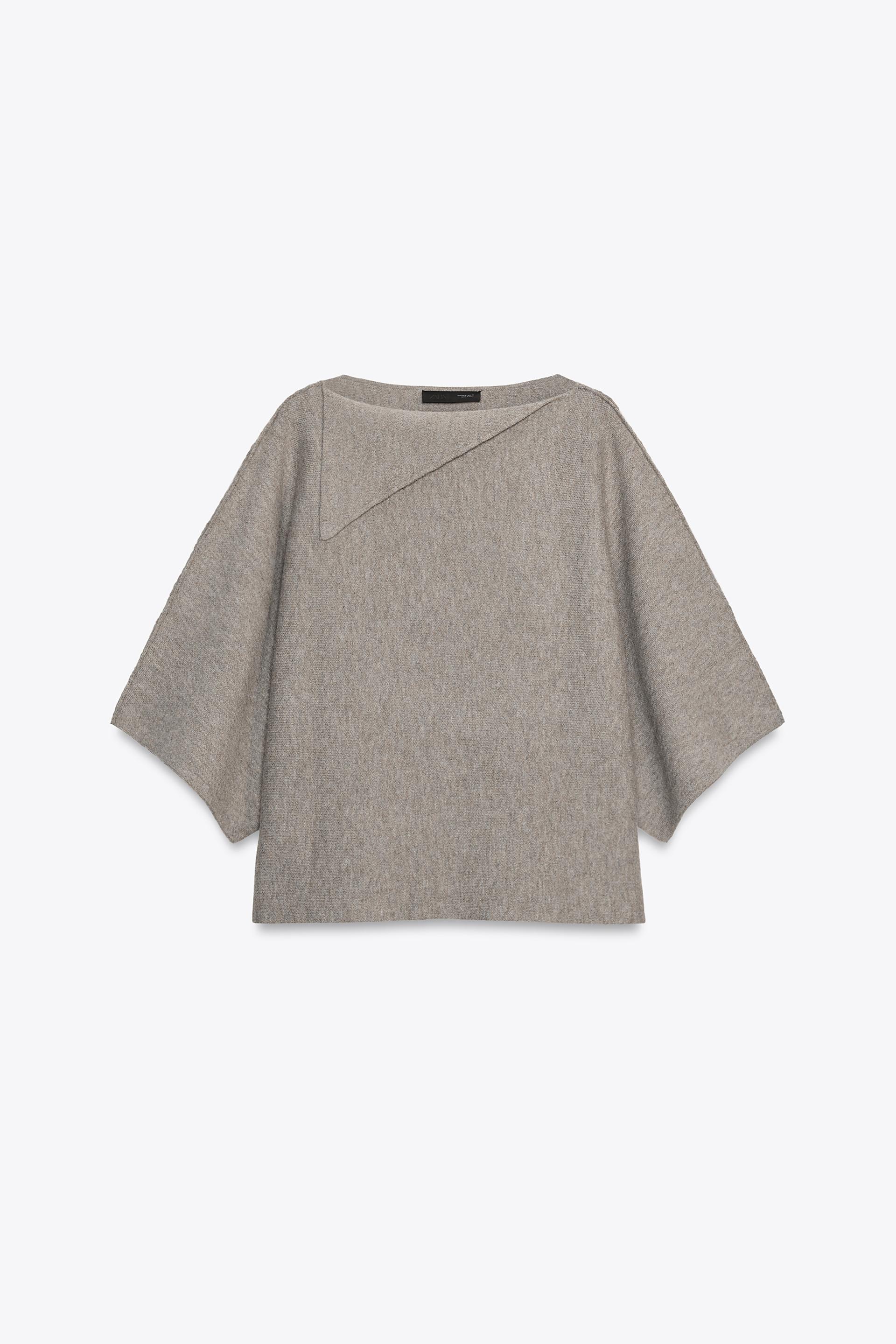 LAPEL COLLAR KNIT JUMPER by ZARA