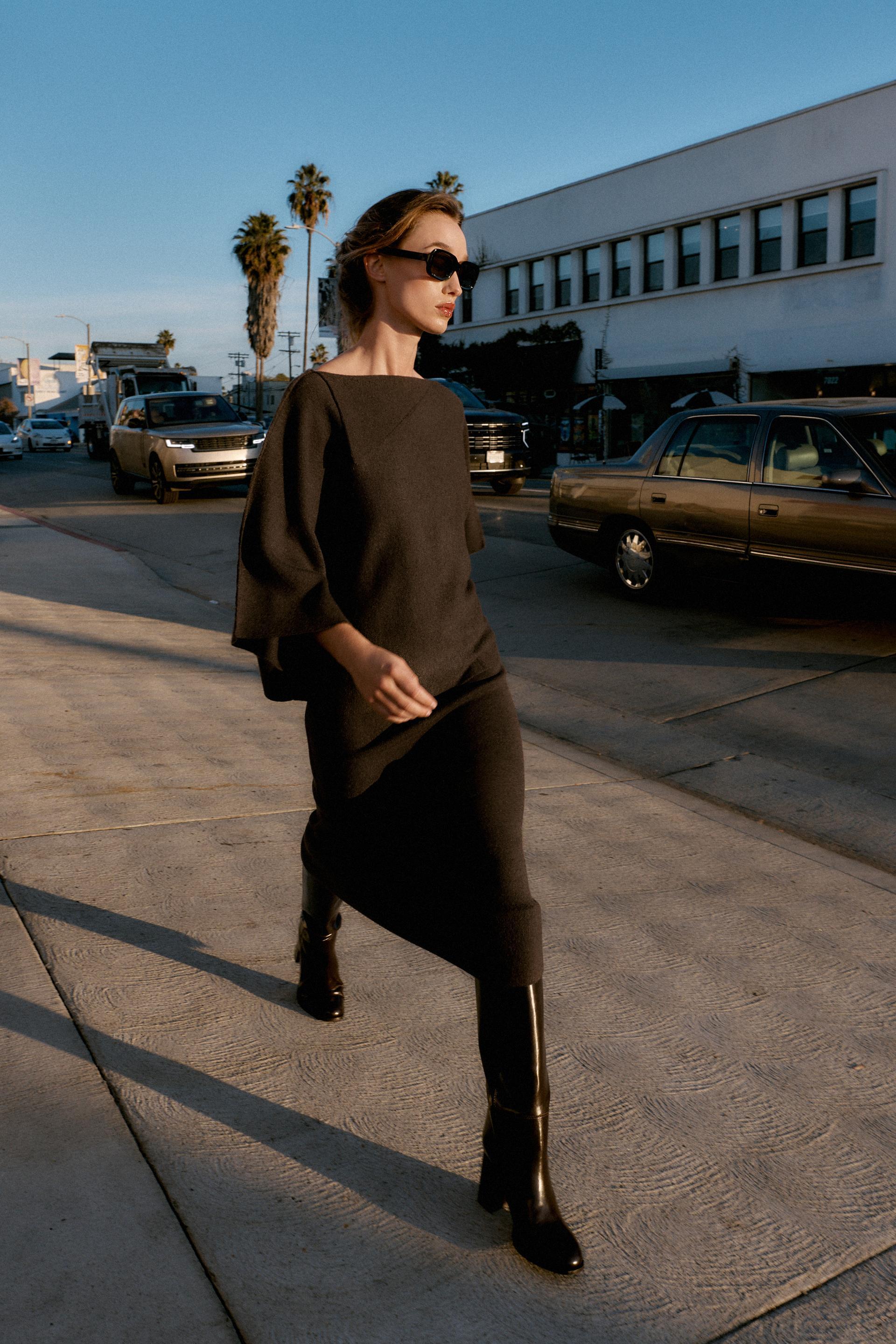 LAPEL COLLAR KNIT JUMPER by ZARA