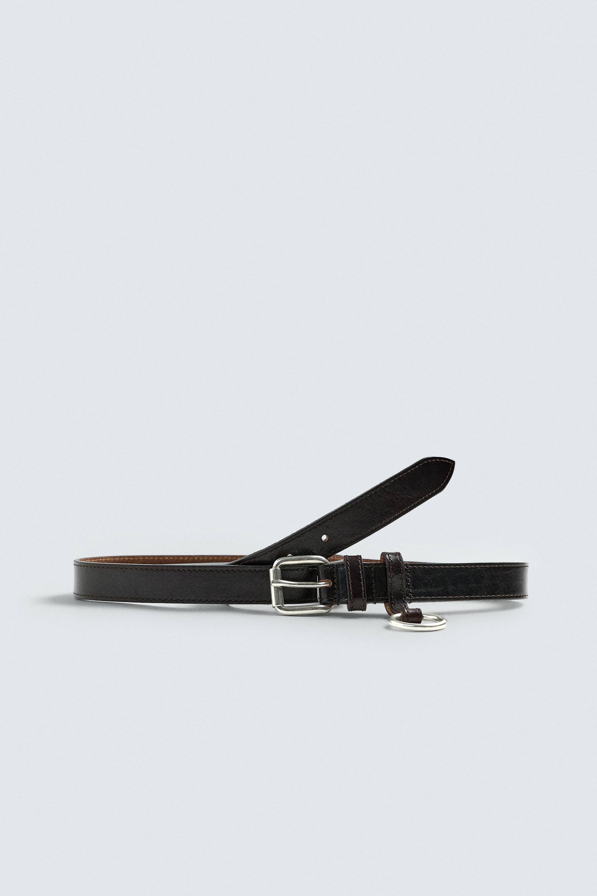 LEATHER APPLIQUÉ BELT by ZARA