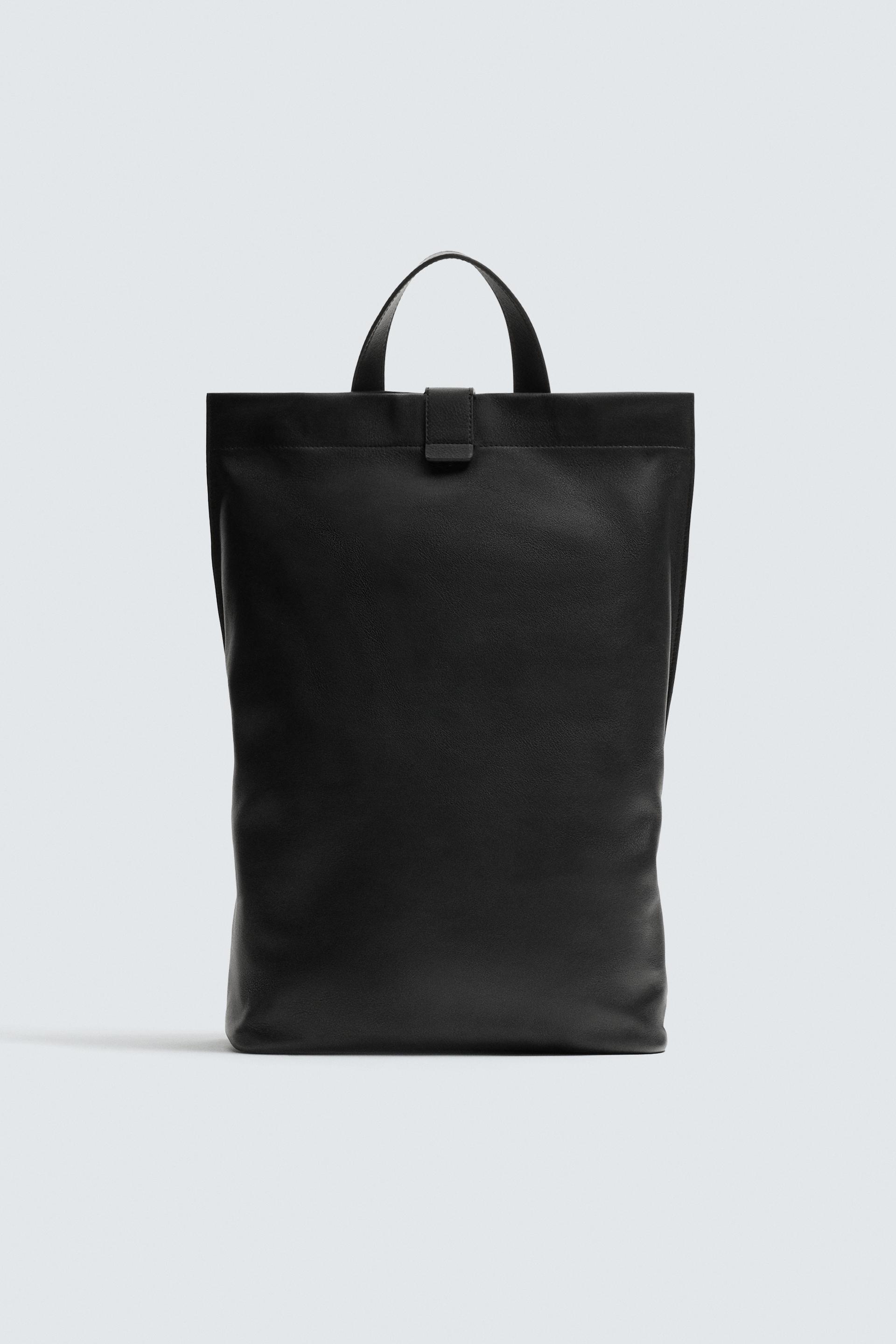 LEATHER BACKPACK by ZARA
