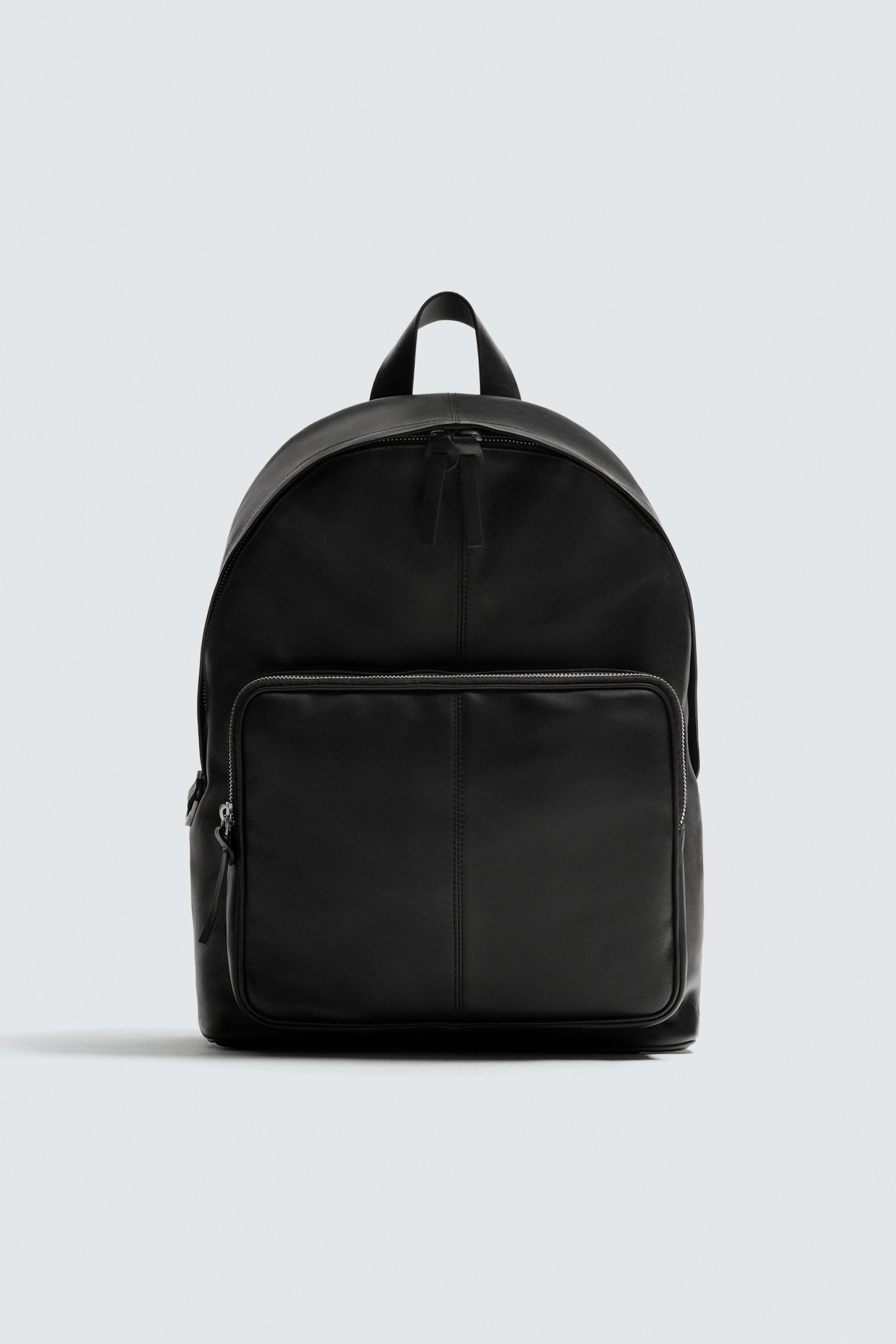 LEATHER BACKPACK by ZARA