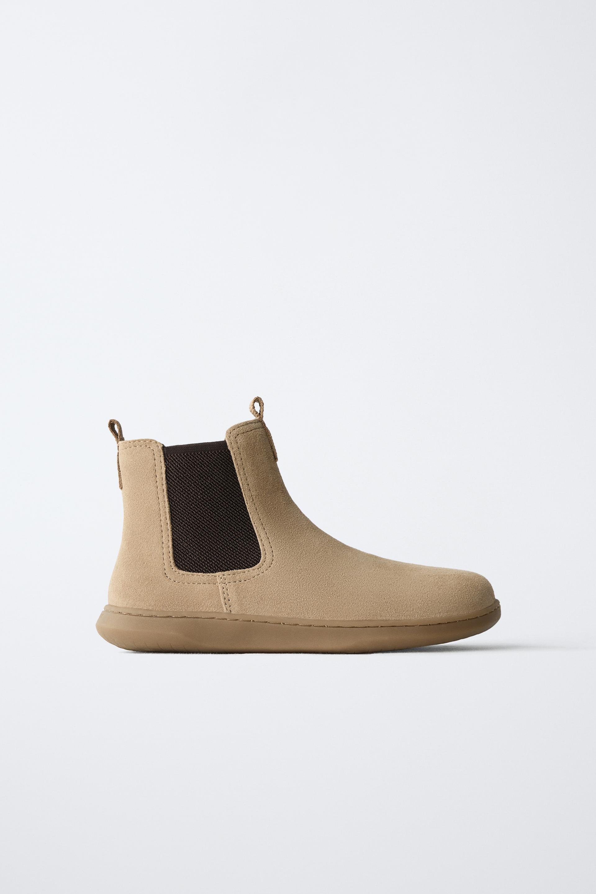 LEATHER BAREFOOT BOOTS by ZARA