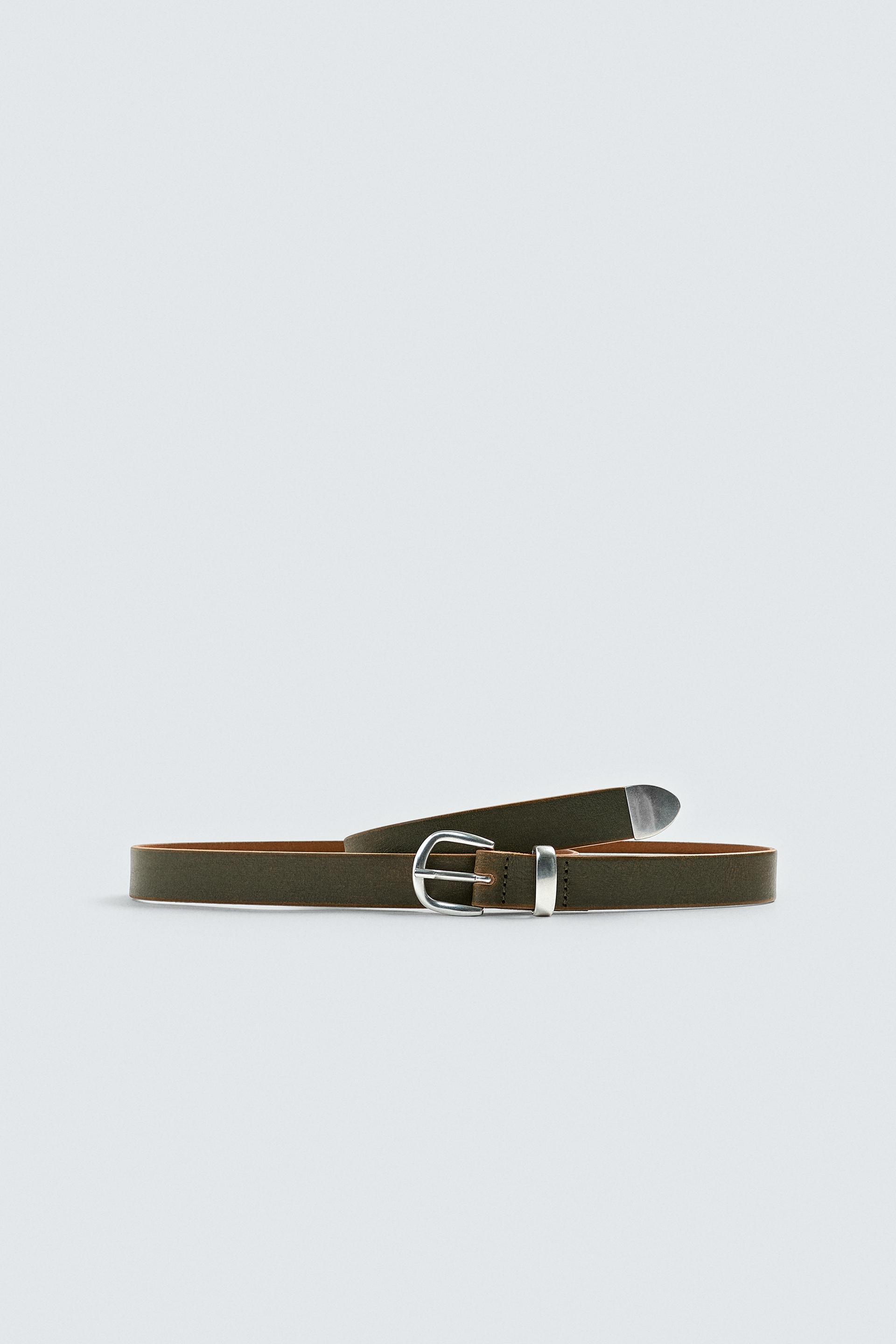 LEATHER BELT by ZARA